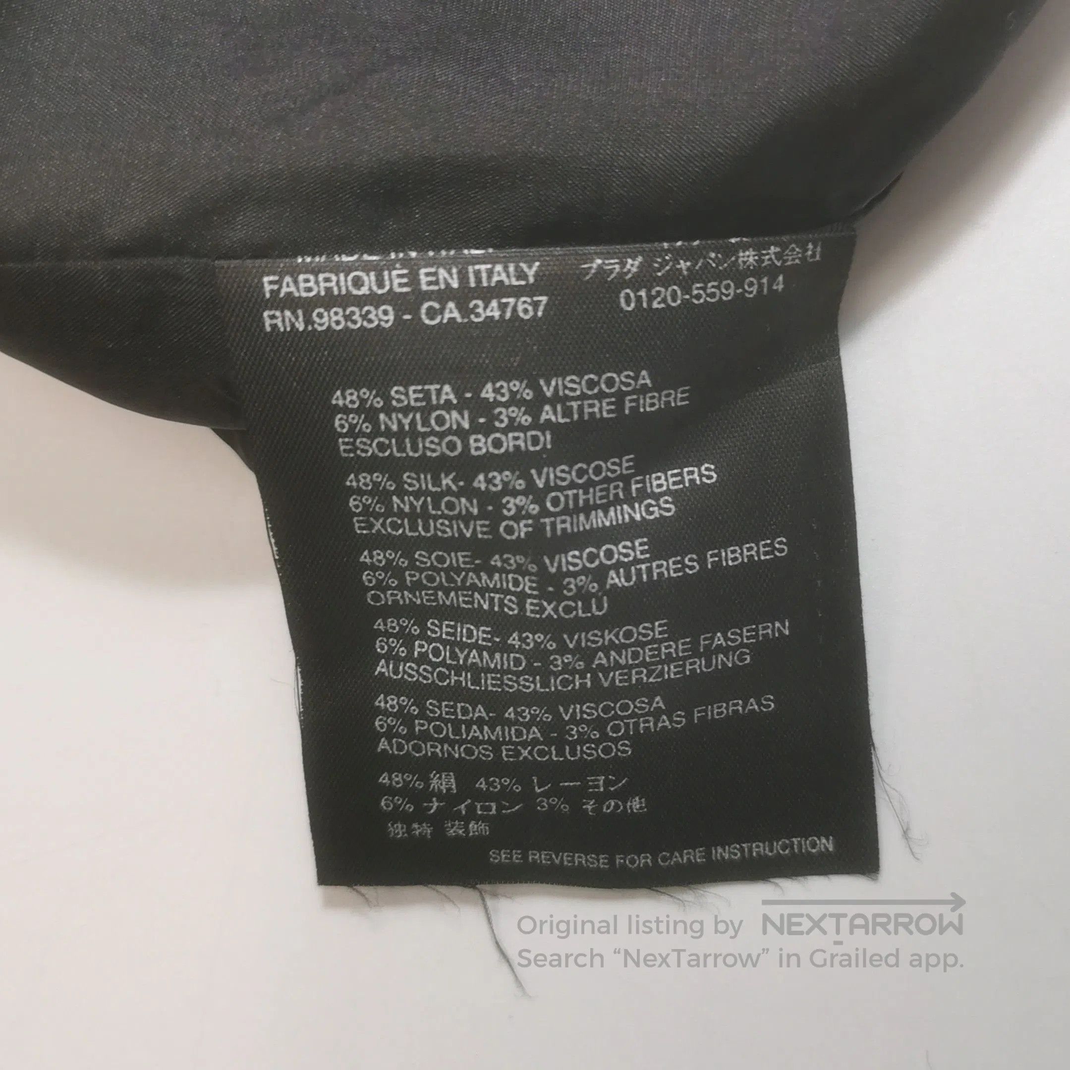 Prada Prada Black Silk Blend Midi Skirt Size 42 . Size 41" - 7 Thumbnail