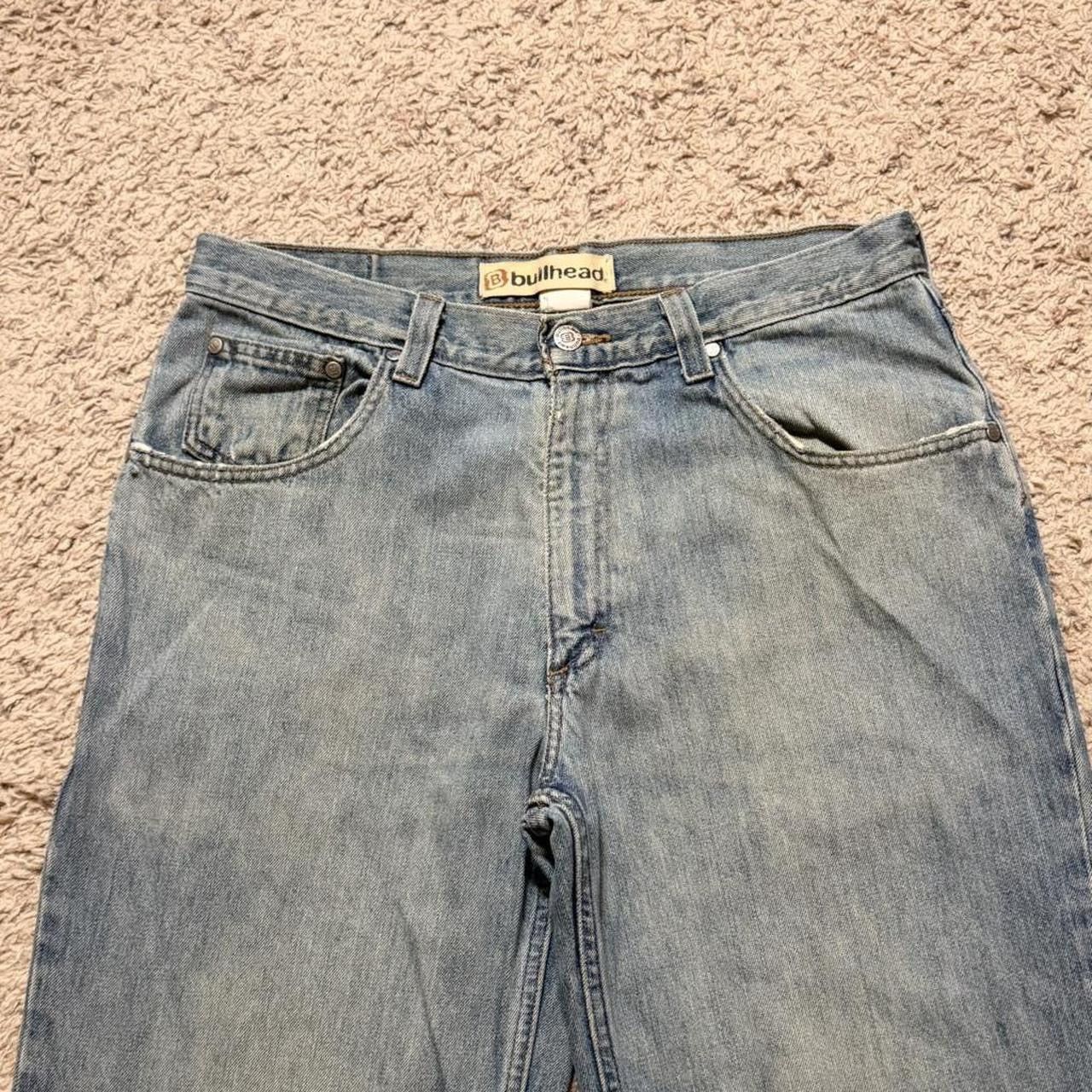 Bullhead Denim Co. Y2K Vintage Bullhead Wide Leg Baggy Streetwear Jeans 34" Size US 34 / EU 50 - 3 Thumbnail