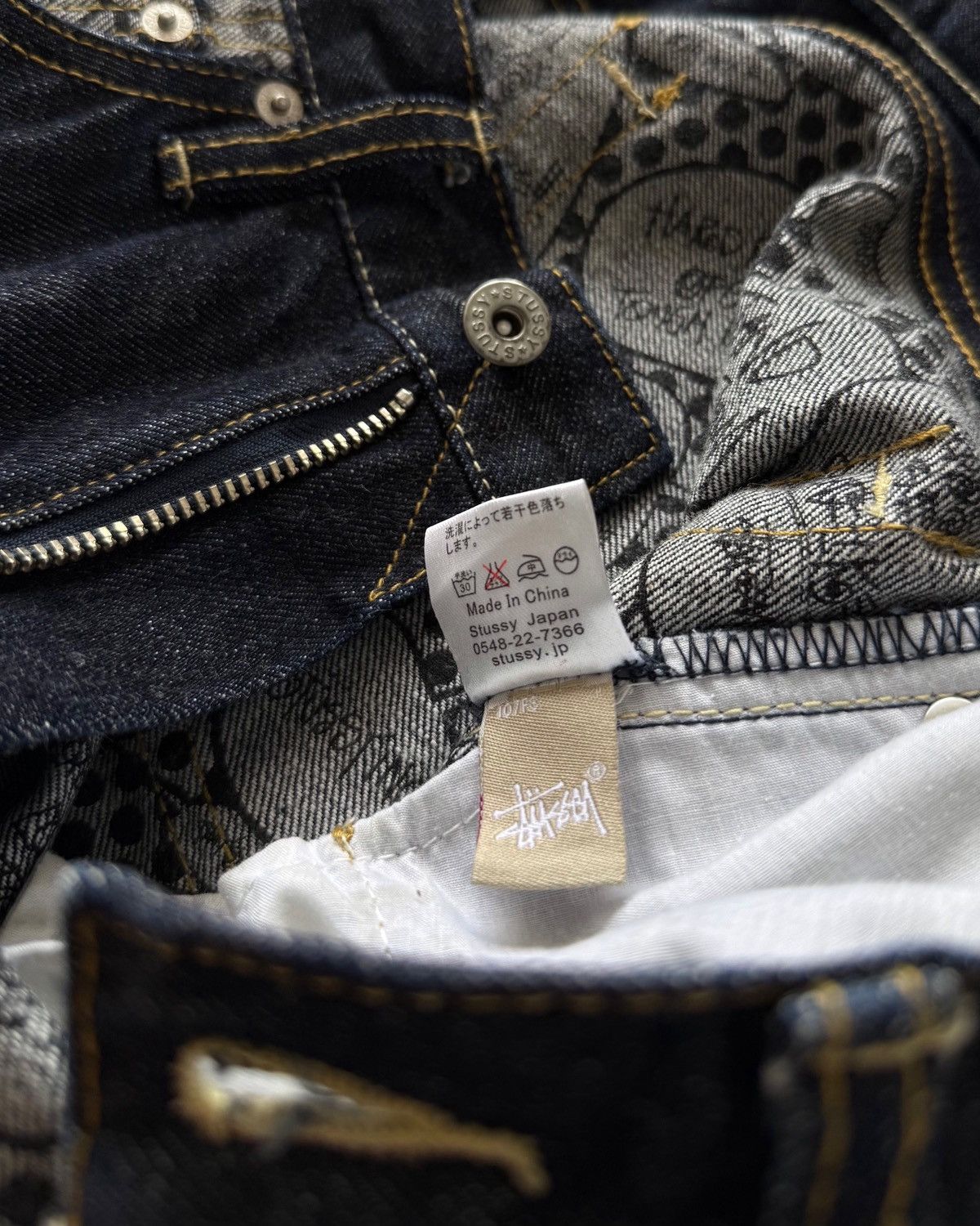 Stussy VINTAGE 00s STUSSY STRAIGHT JEANS Size US 30 / EU 46 - 10 Thumbnail