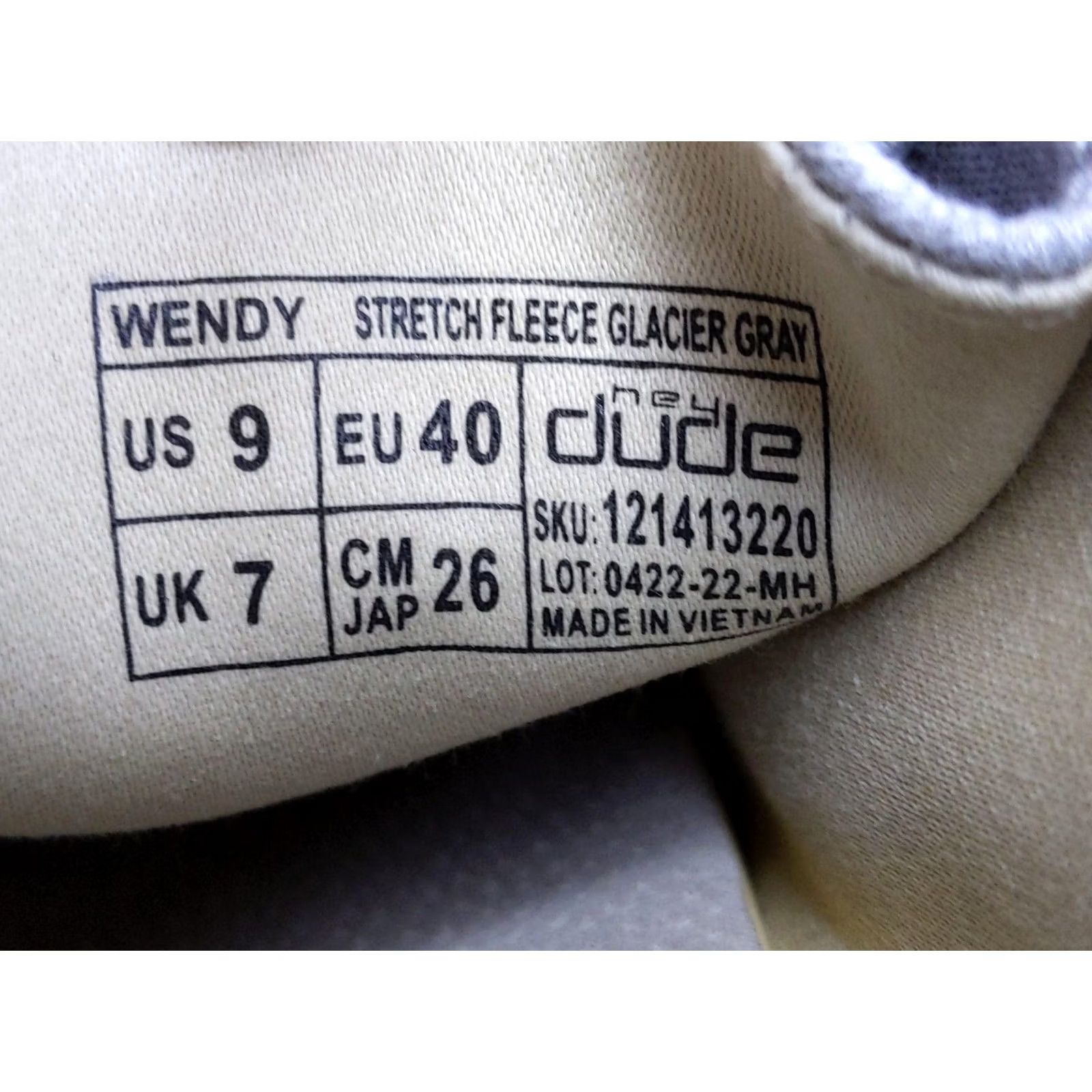 Vintage Hey Dude Wendy Stretch Fleece Slip-On Shoes Womens 9 Gray Casual Comfort Shoes Size M / US 6-8 / IT 42-44 - 7 Thumbnail