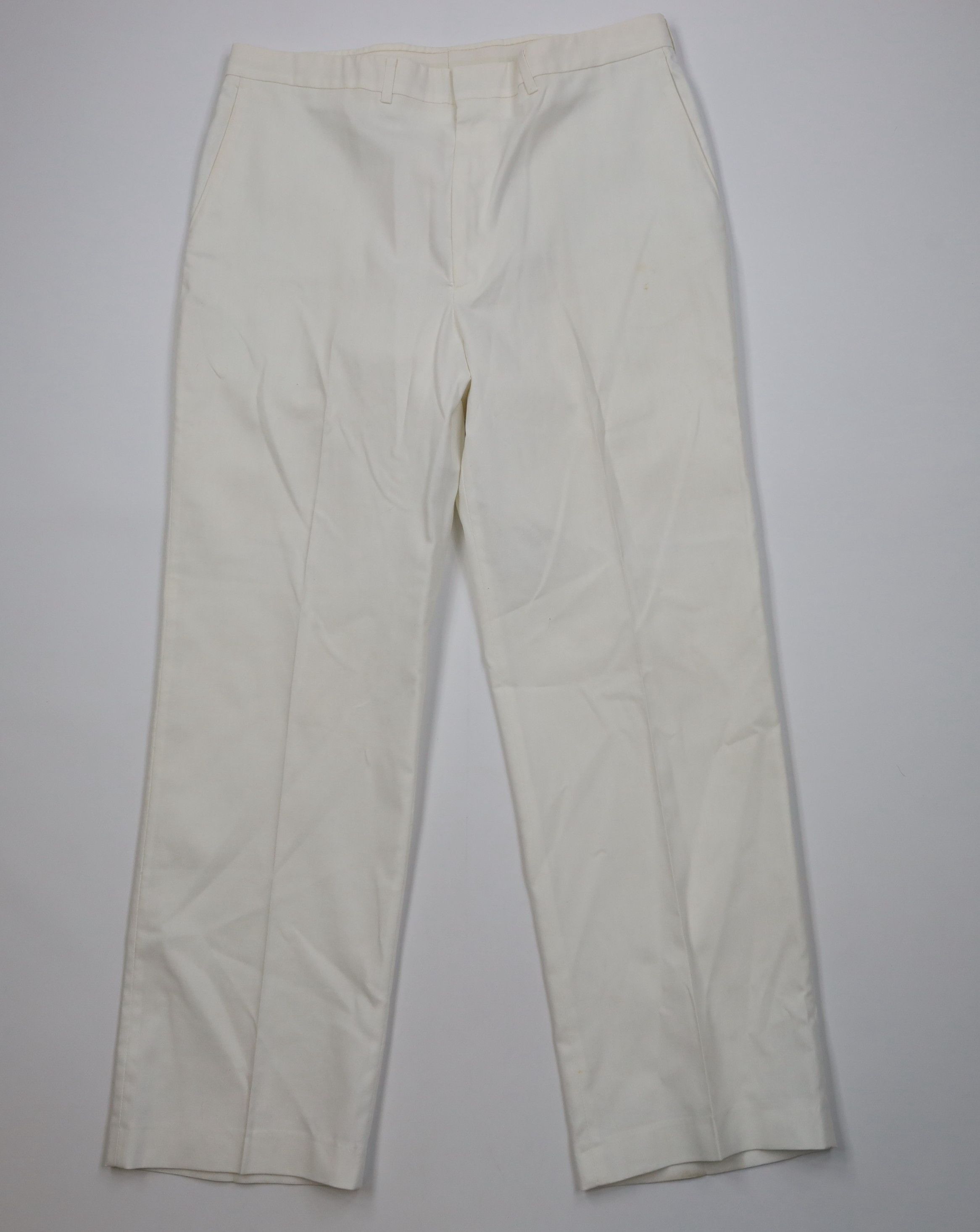 Vintage Vintage 70s Streetwear Knit Flared Wide Leg Pants White Size US 38 / EU 54 - 1 Thumbnail
