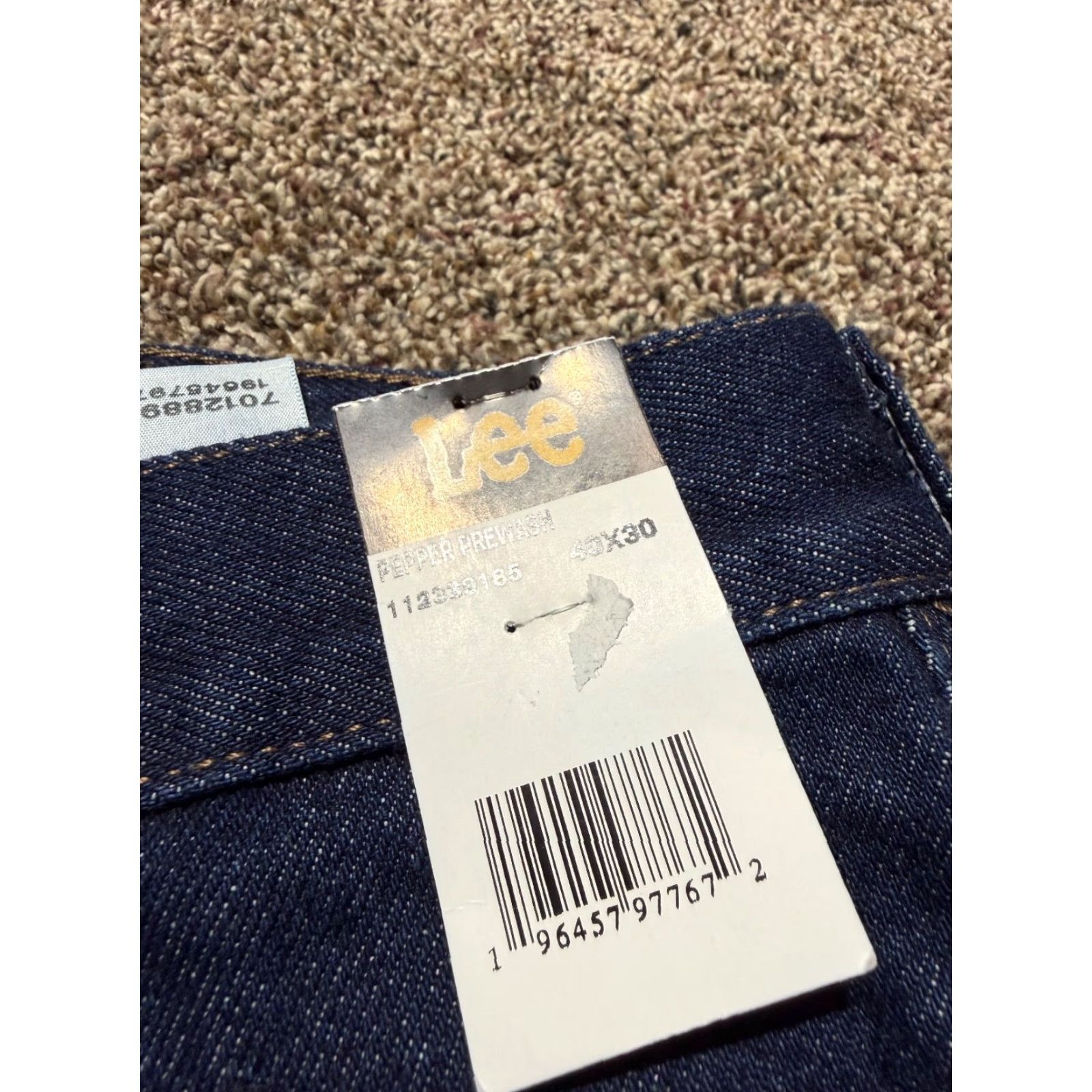 Lee Lee Men Jeans Size 40 Blue Denim NEW Straight Fit 40X30 Jeans Size US 40 / EU 56 - 3 Thumbnail