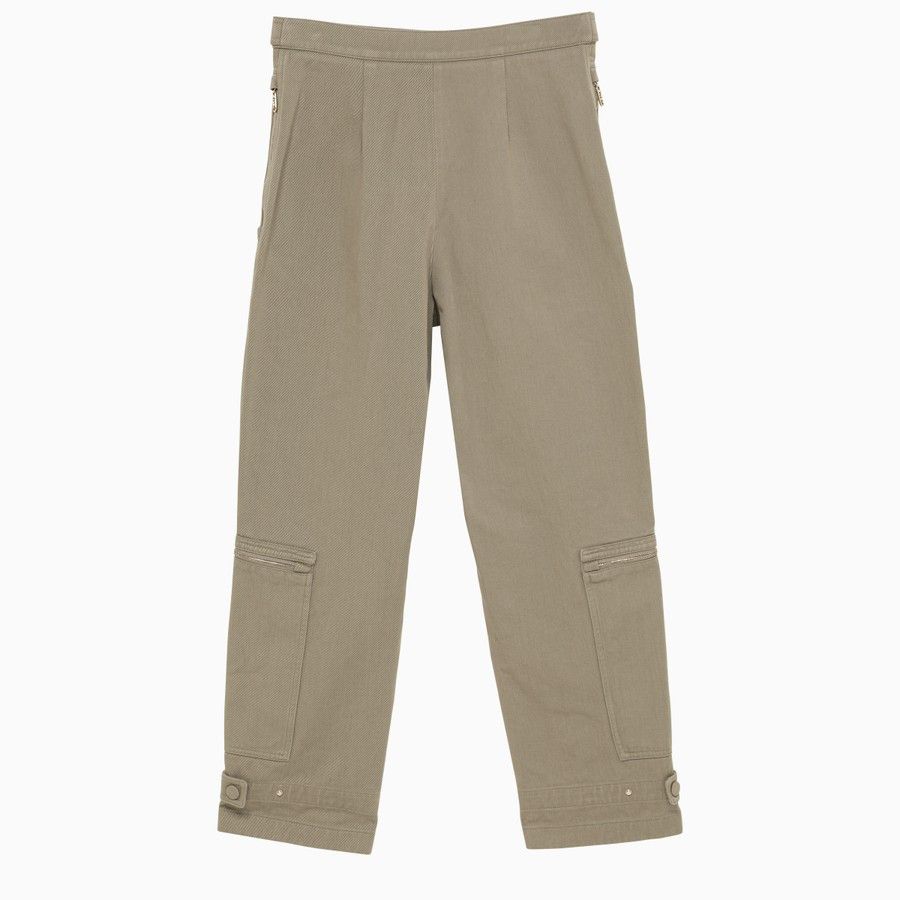 Fendi o1d2blof0824 Cargo Trouser With Zip in Grey Size 27" / US 4 / IT 40 - 2 Thumbnail