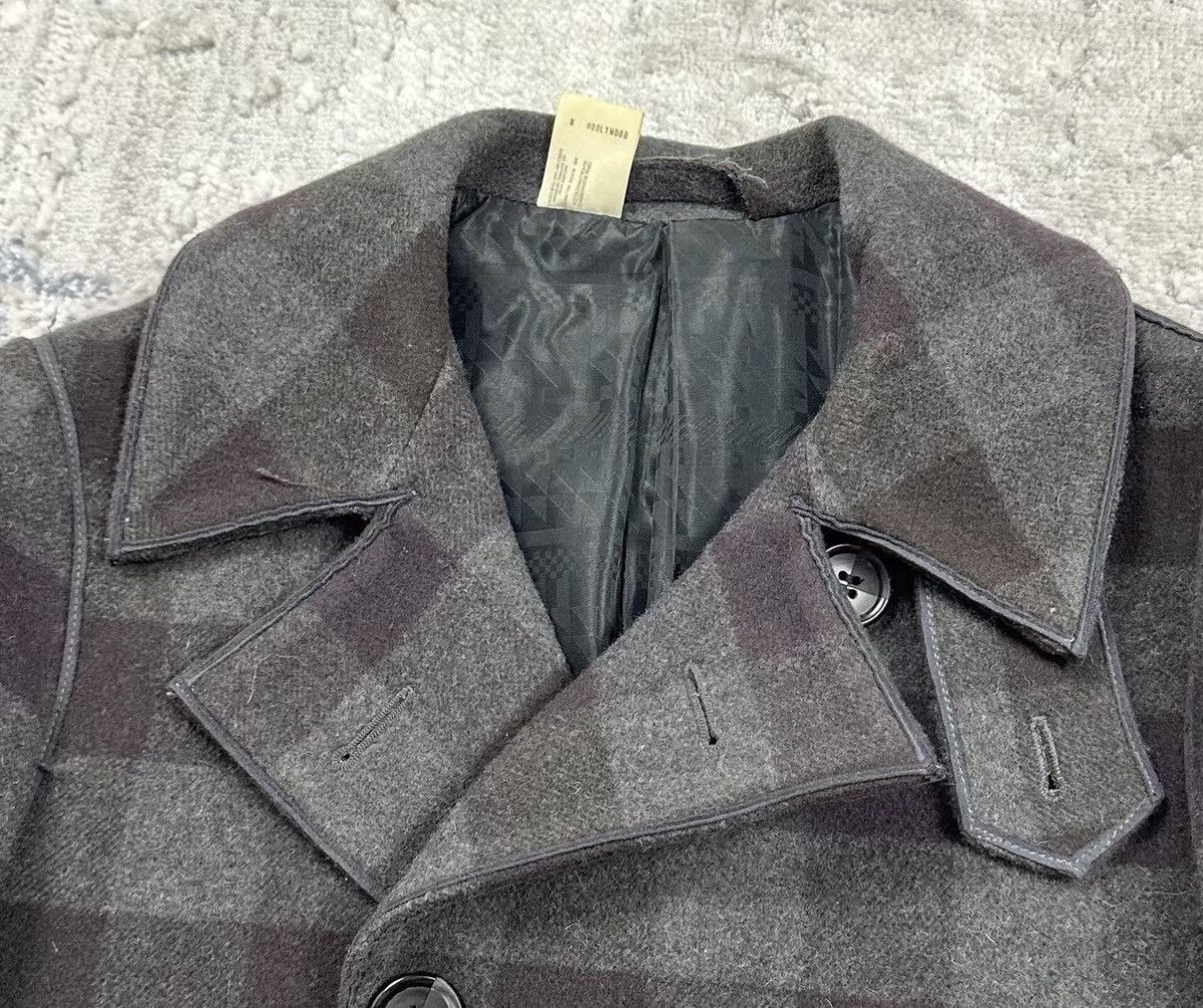 N.Hoolywood N.Hoolywood 12AW Heavyweight Wool Double-Breasted Coat J16 Size US XS / EU 42 / 0 - 3 Thumbnail