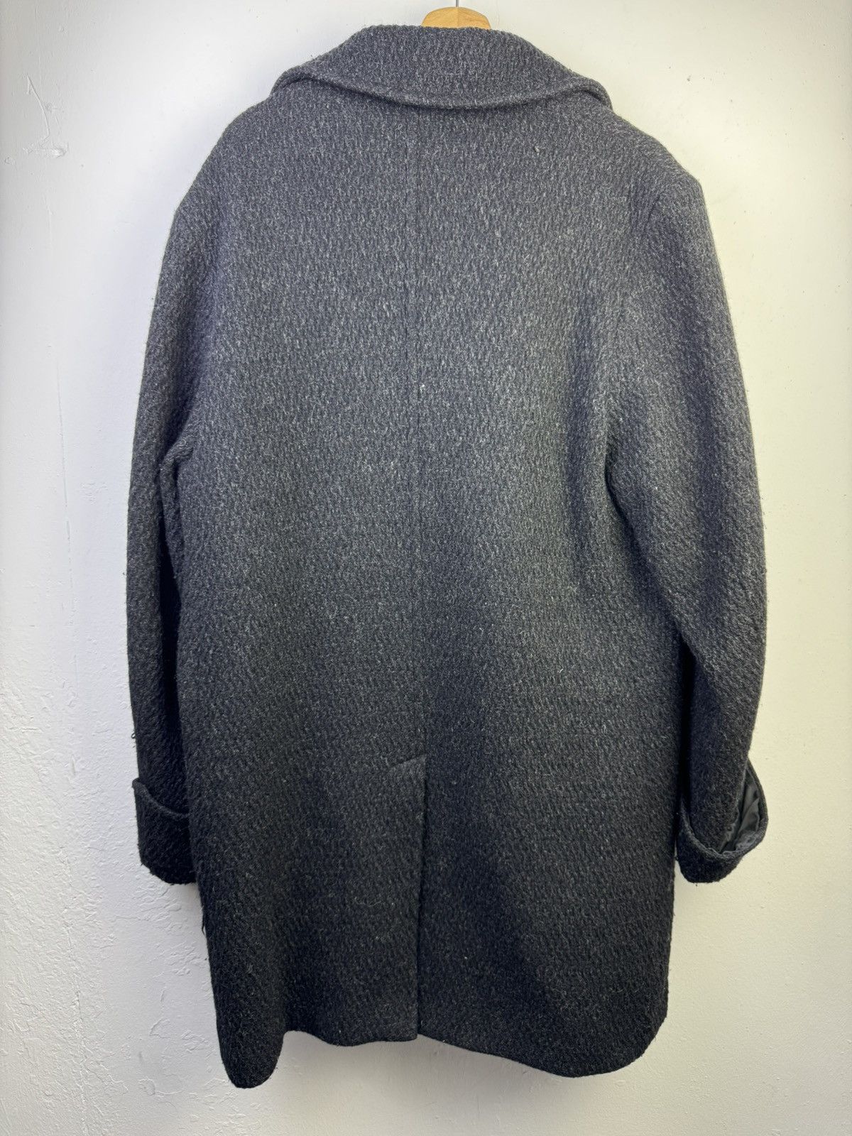 PPFM PPFMPeyton Place dark grey wool blend doublebreasted peacoat Size US L / EU 52-54 / 3 - 5 Thumbnail