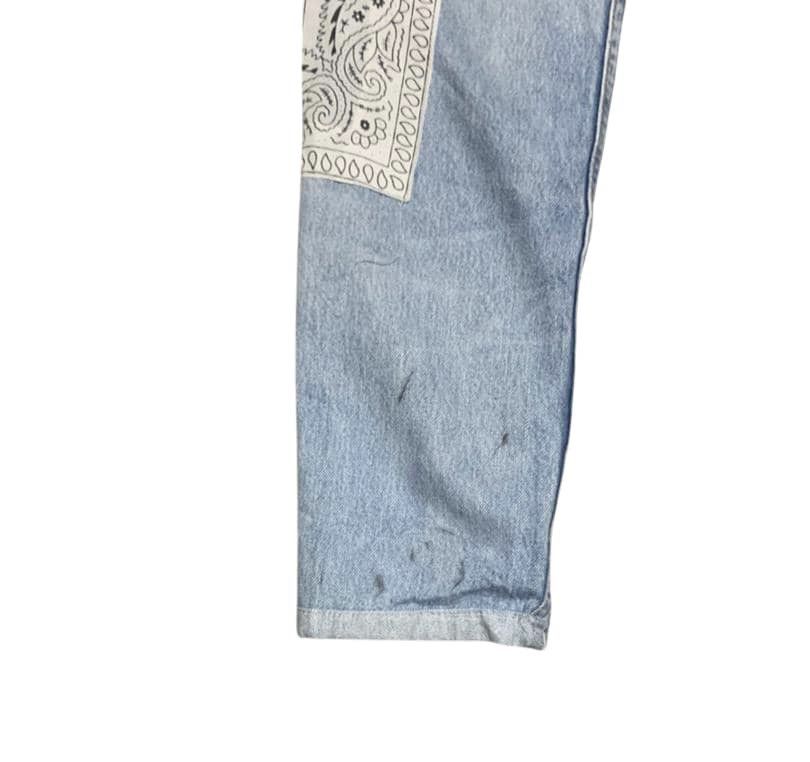 Levi's Vintage Levis 501 Straight Patchwork Jeans Size US 34 / EU 50 - 12 Thumbnail