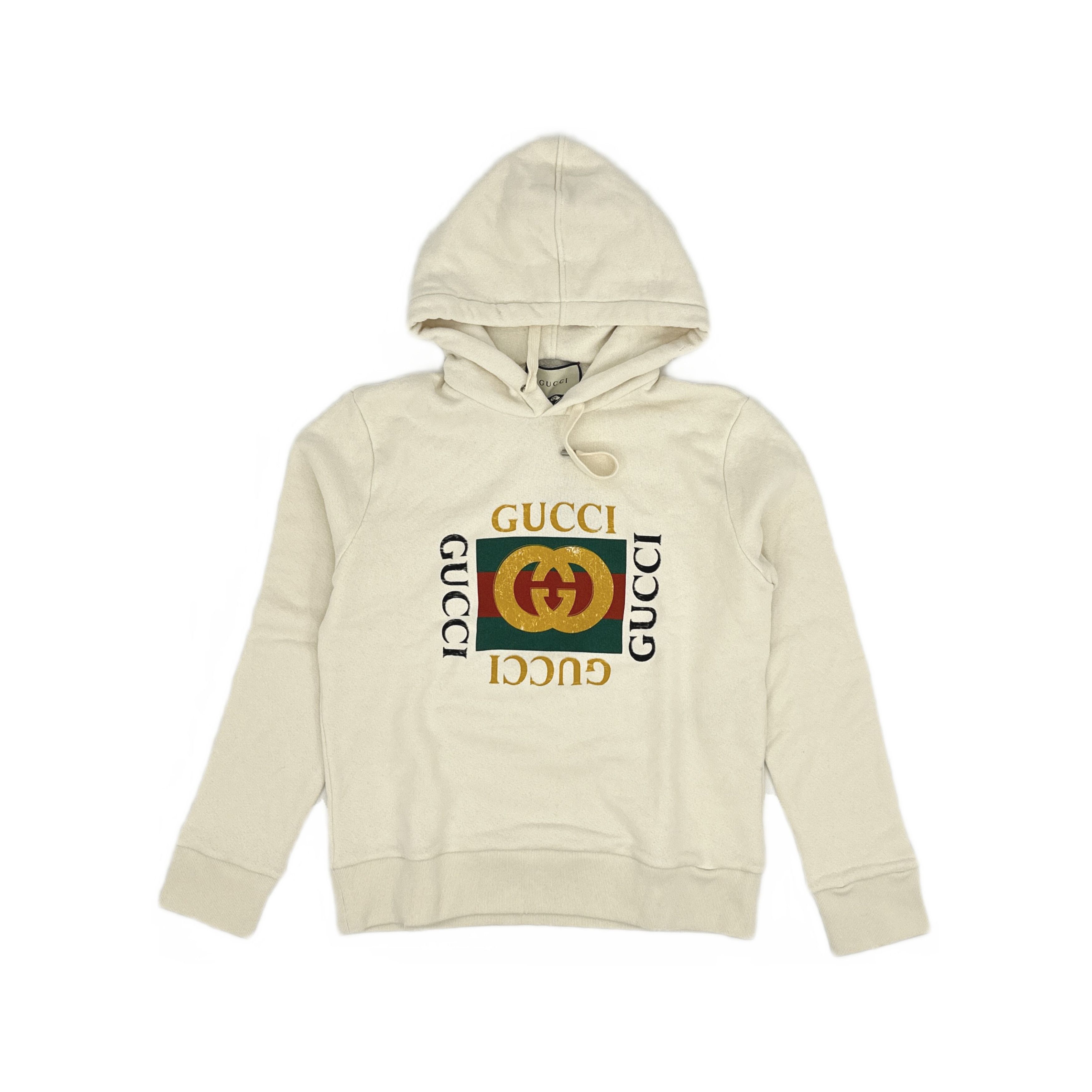 Gucci Gucci Vintage Logo Print Hoodie S Size US S / EU 44-46 / 1 - 1 Thumbnail