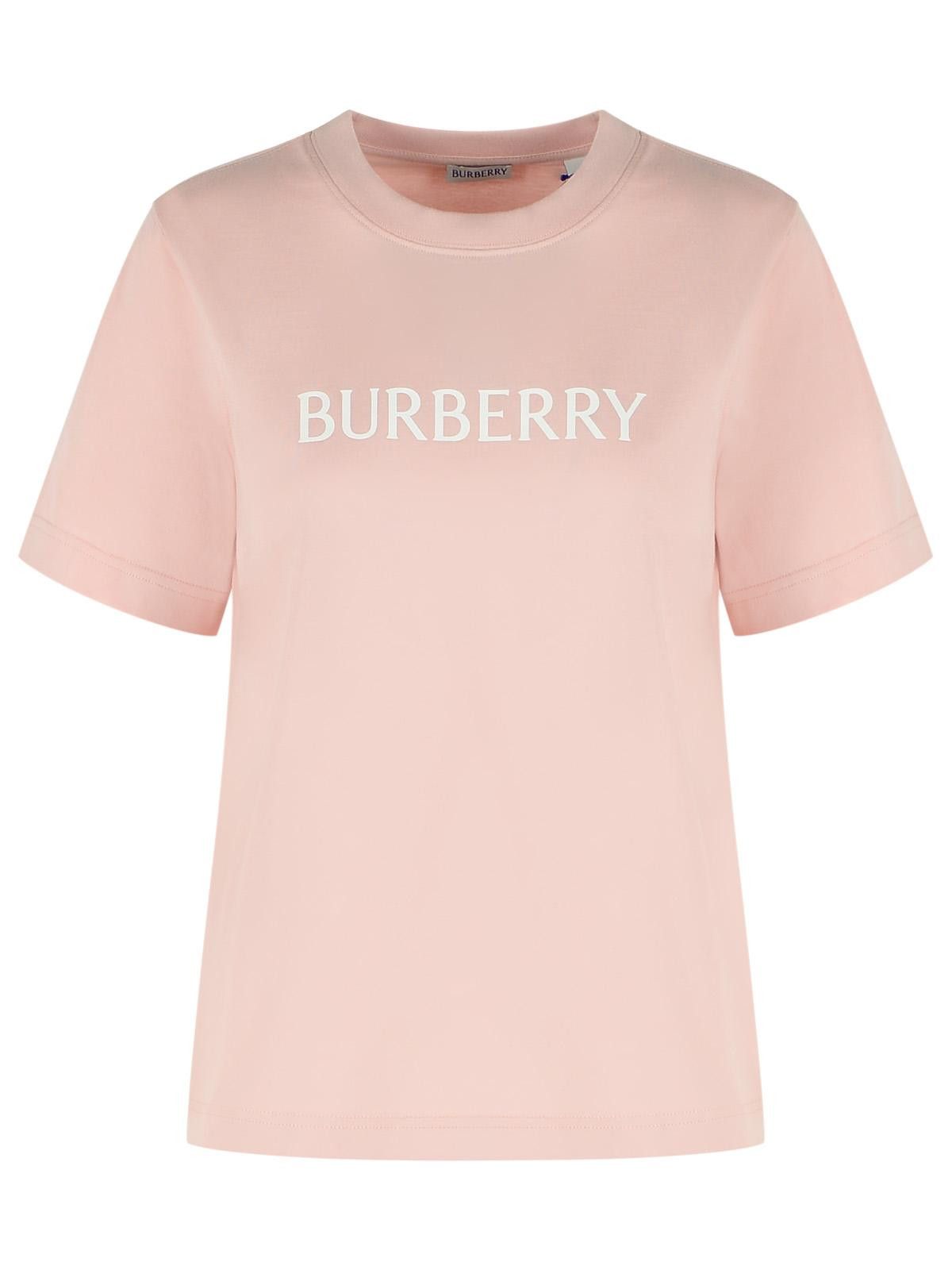 BURBERRY 'Frankie' Pink Cotton T-Shirt