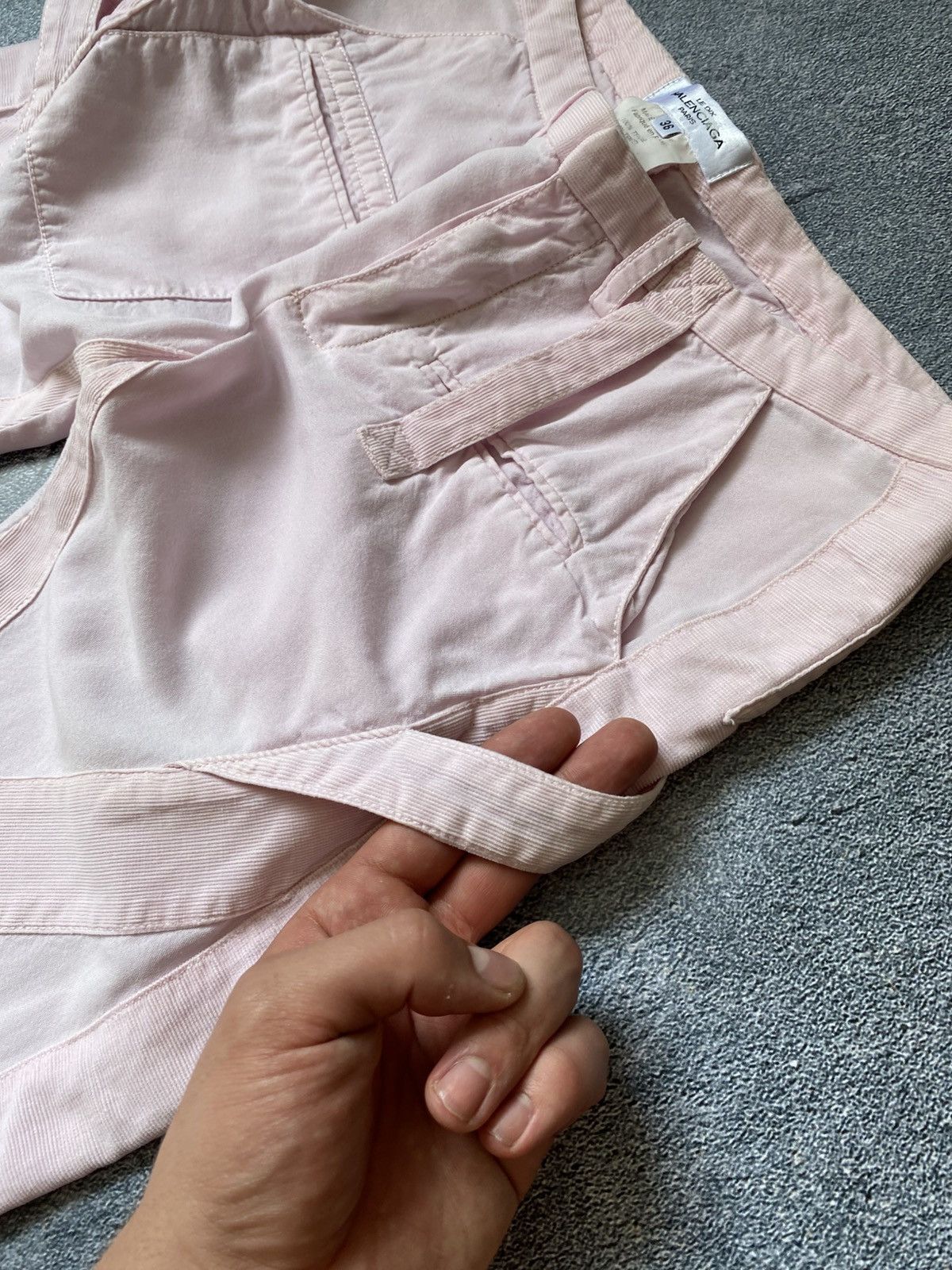 Balenciaga × Designer Balenciaga Le Dix Spring 2002 Tan Slim Cargo Pants Size 26" / US 2 / IT 38 - 10 Thumbnail