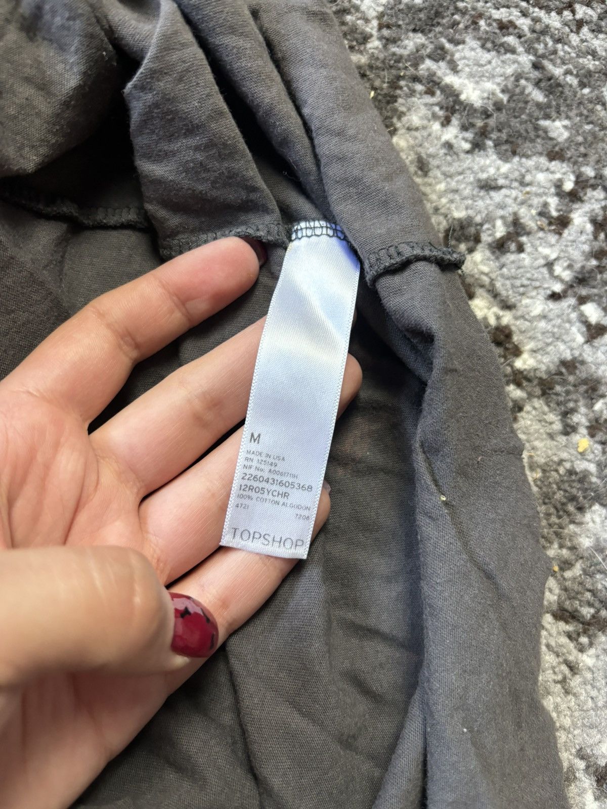 Topshop × Vintage Vintage Rebel Republic Wild Child Shirt Tail grey Tank Size M / US 6-8 / IT 42-44 - 4 Thumbnail