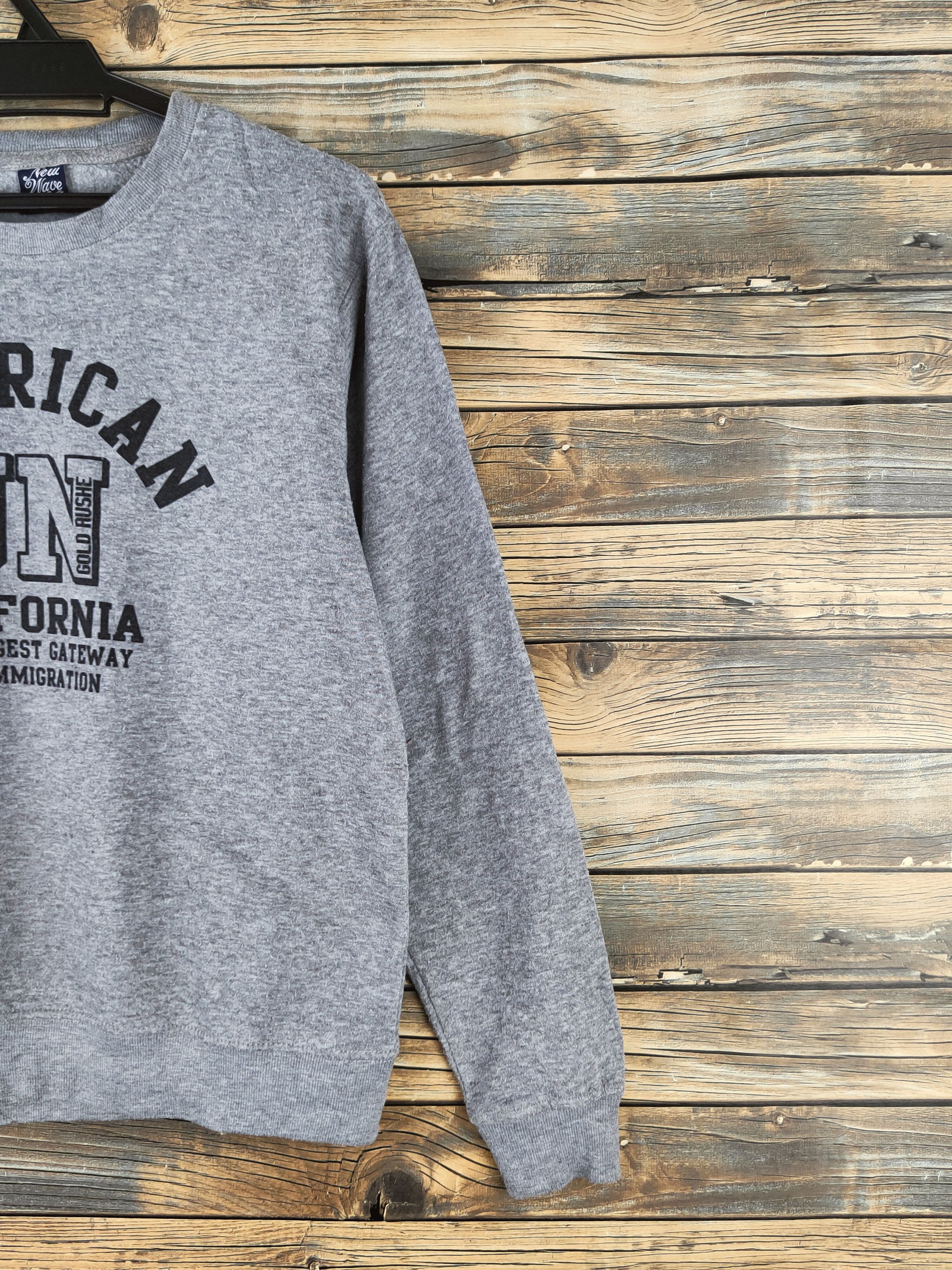 Japanese Brand Vintage New Wave Club Gray Sweatshirts Size US M / EU 48-50 / 2 - 5 Thumbnail