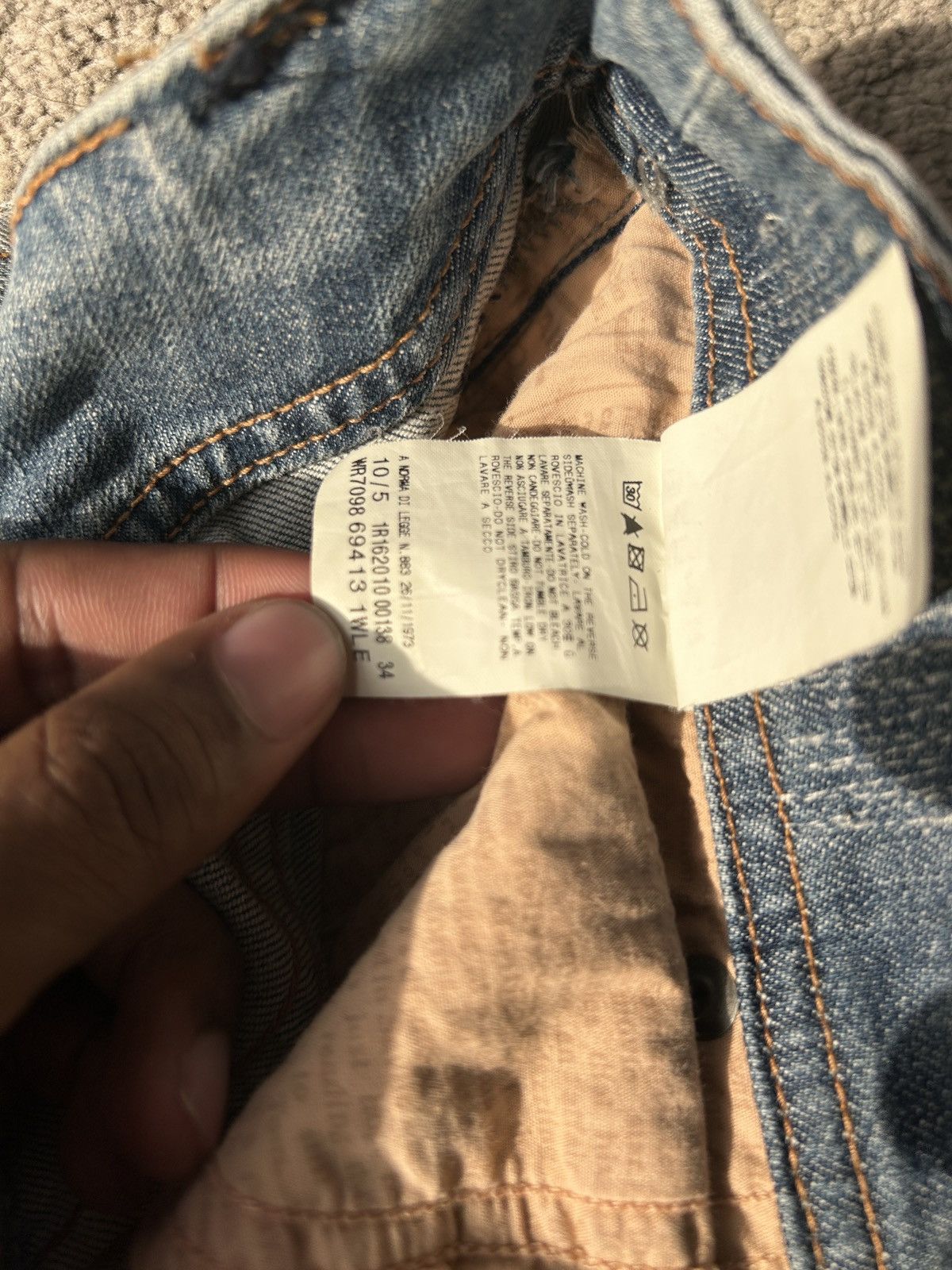 John Galliano John Galliano Distressed Denim Size US 33 - 7 Thumbnail