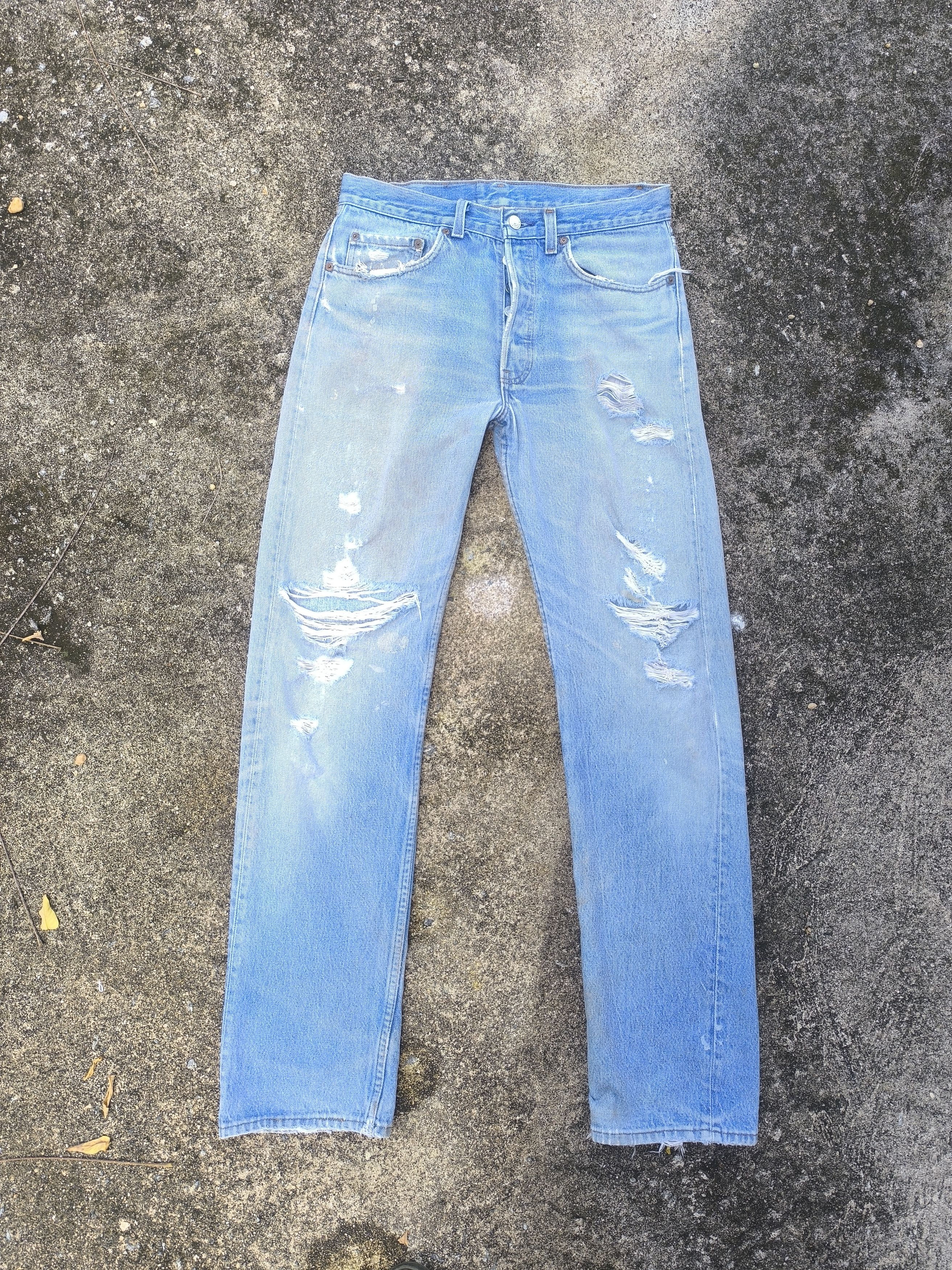 Levi's × Vintage 90s VINTAGE LEVIS 501 made in USA Size US 32 / EU 48 - 1 Thumbnail