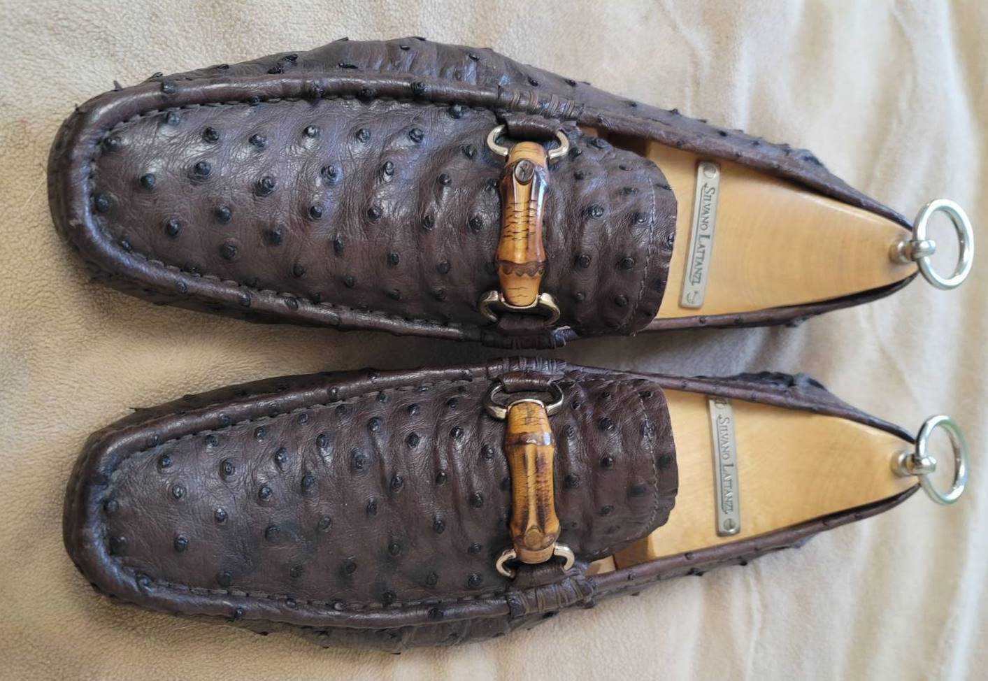 Gucci Gucci Ostrich Leather Loafers Shoes Size US 10 / EU 43 - 3 Thumbnail