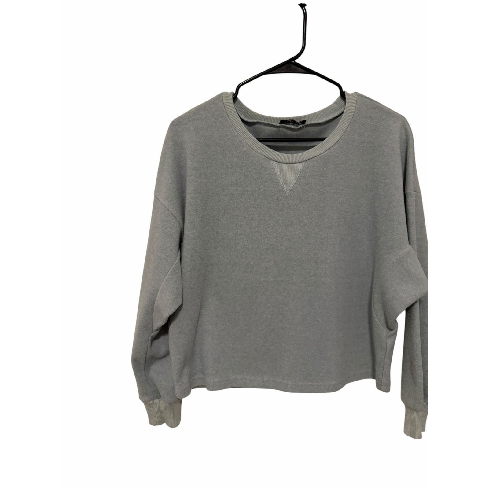 Other Very J Solid Blue Long Sleeve Round Neck Thick Sweater Size S / US 4 / IT 40 - 2 Thumbnail