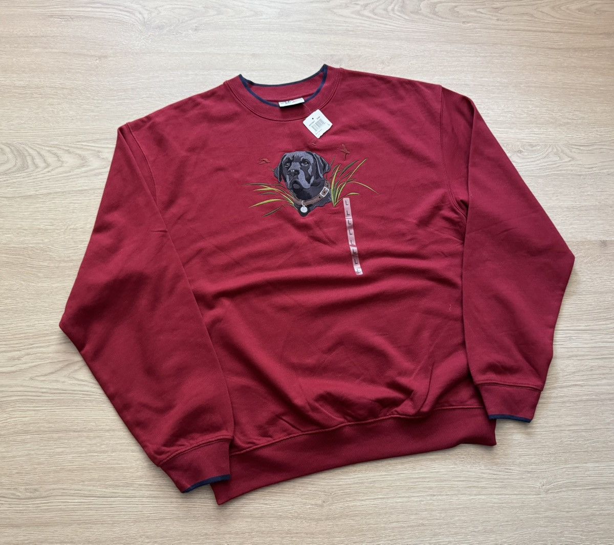 Vintage Vintage 90’s Black Labrador y2k Sweatshirt Size US L / EU 52-54 / 3 - 1 Thumbnail