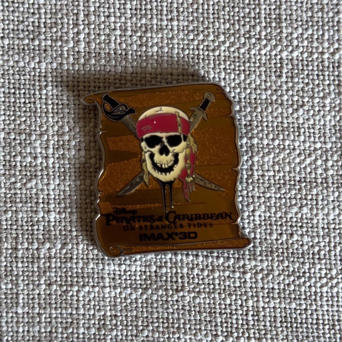 Disney 2011 Pirates of the Carribean On Stanger Tides IMAX 3D Pin Size ONE SIZE - 1 Thumbnail