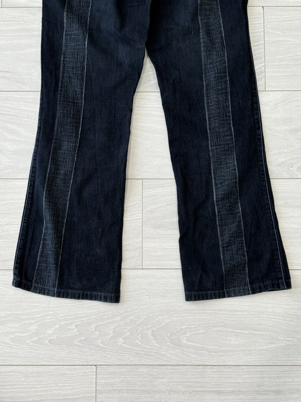 Marithe + Francois Girbaud Marithe Francois Girbaud Avant Garde Flared Denim Jeans Size 30" / US 8 / IT 44 - 10 Thumbnail