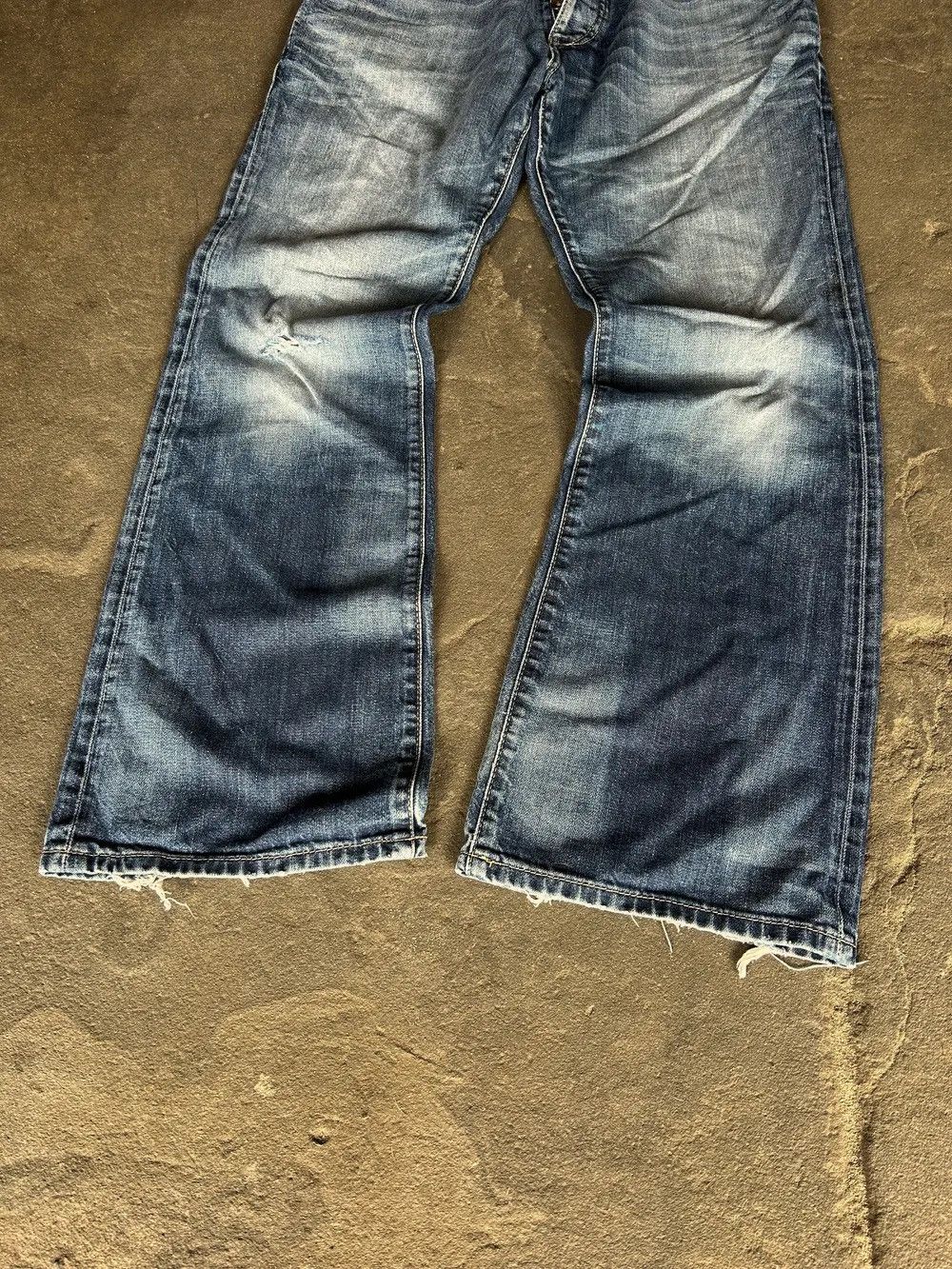 JNCO × Japanese Brand Vintage Baggy Rap sk8 Jnco Style Washed Jeans y2k Size US 32 / EU 48 - 3 Thumbnail