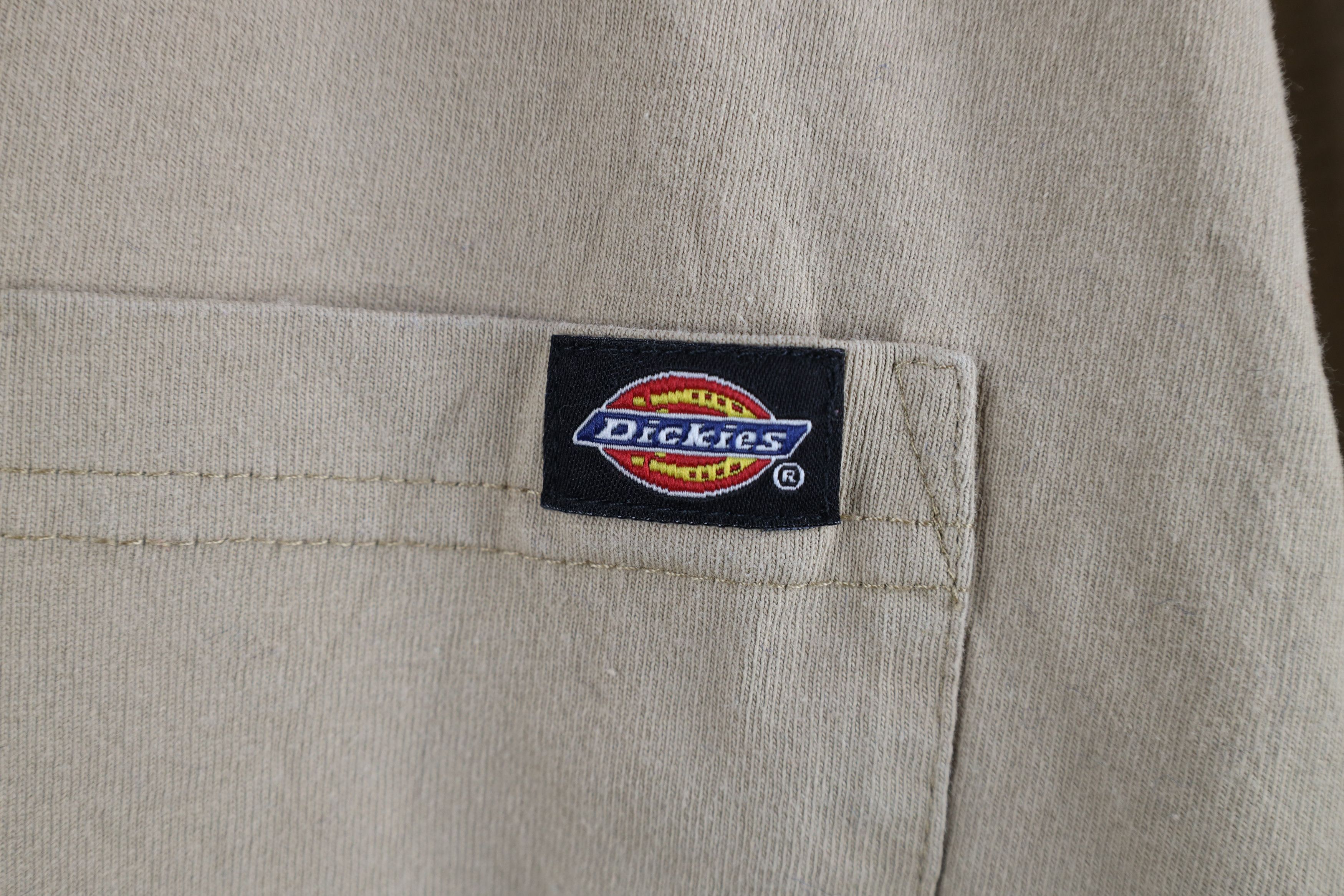 Dickies × Vintage Vintage Y2K Dickies Workwear Henley T-Shirt Beige Cotton Size US XL / EU 56 / 4 - 4 Thumbnail
