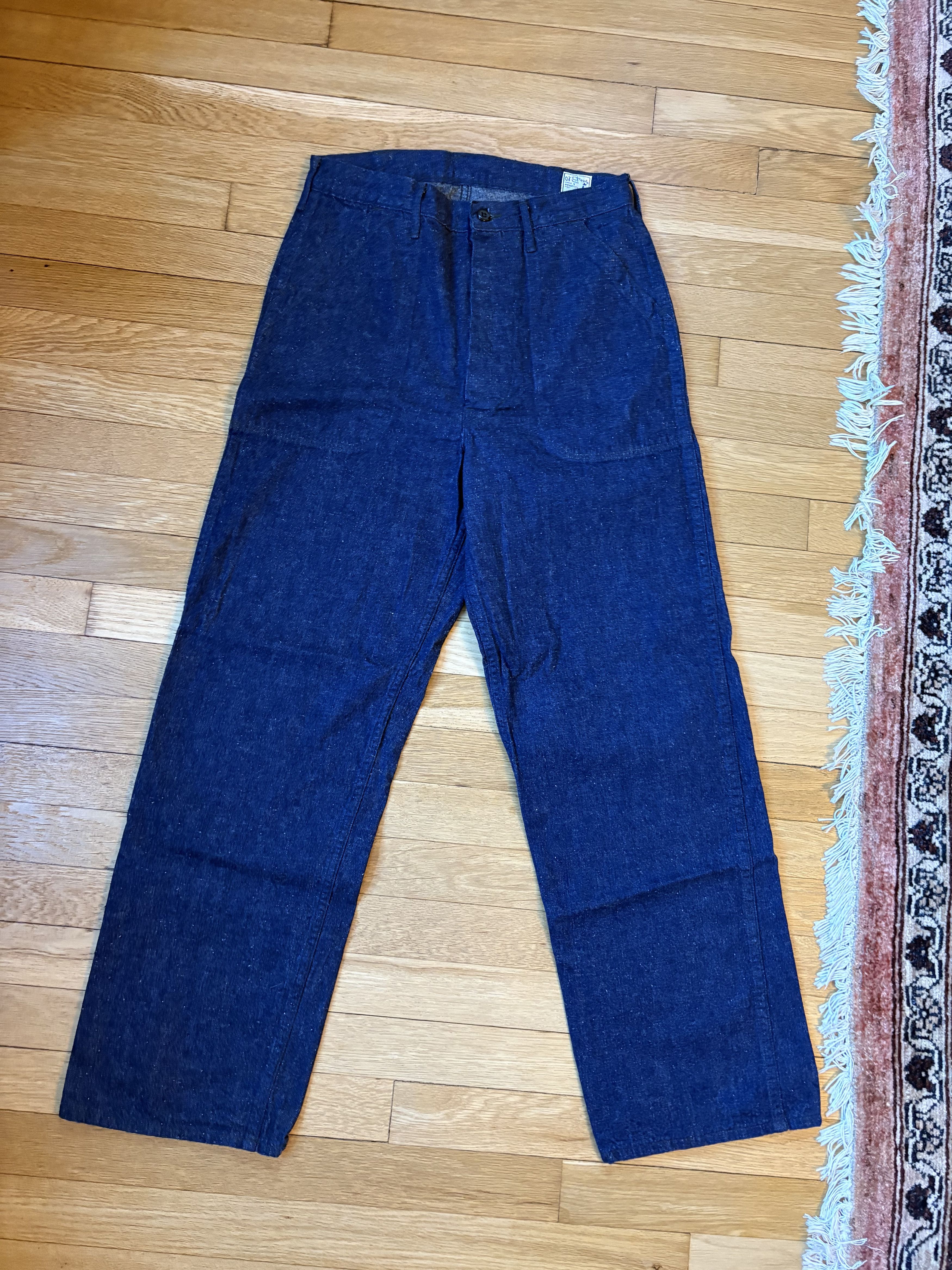 Orslow Orslow US Navy Utility Pants One Wash Denim Made in Japan Size US 28 / EU 44 - 1 Thumbnail