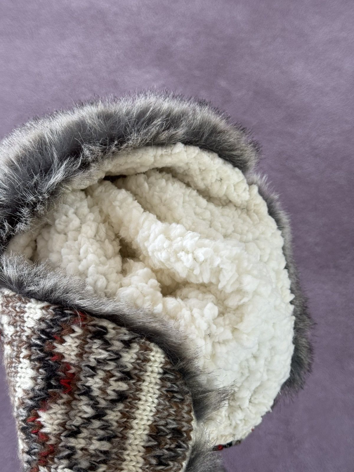 If Six Was Nine Vintage Japanese Winter Faux Fur Hat Ushanka Size ONE SIZE - 9 Thumbnail