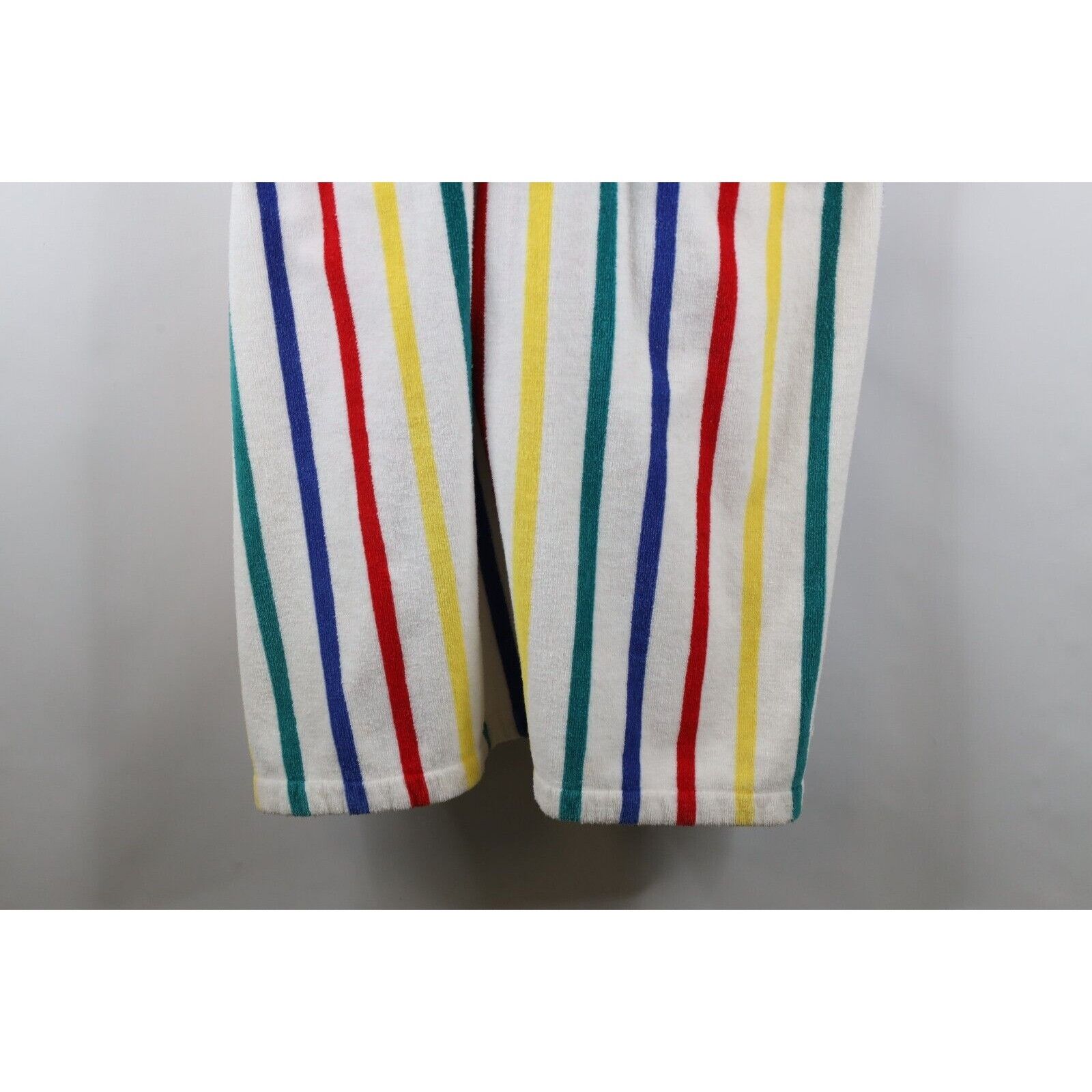 Vintage Vintage 90s Streetwear Terry Cloth Rainbow Striped Robe Size US L / EU 52-54 / 3 - 17 Thumbnail