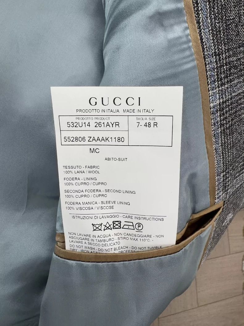 Gucci Gucci Plaid suit 2502-Nextarrow Size 48R - 5 Thumbnail