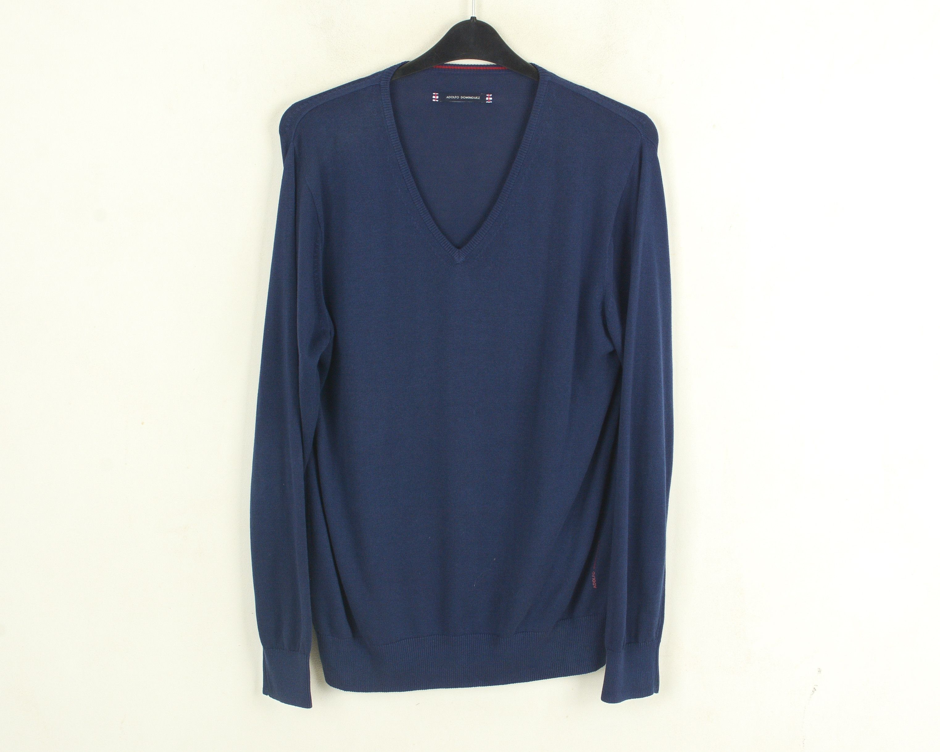 Adolfo Dominguez ADOLFO DOMINGUEZ Men 6 Size L Jumper Sweater Pullover Cotton Size US L / EU 52-54 / 3 - 1 Thumbnail