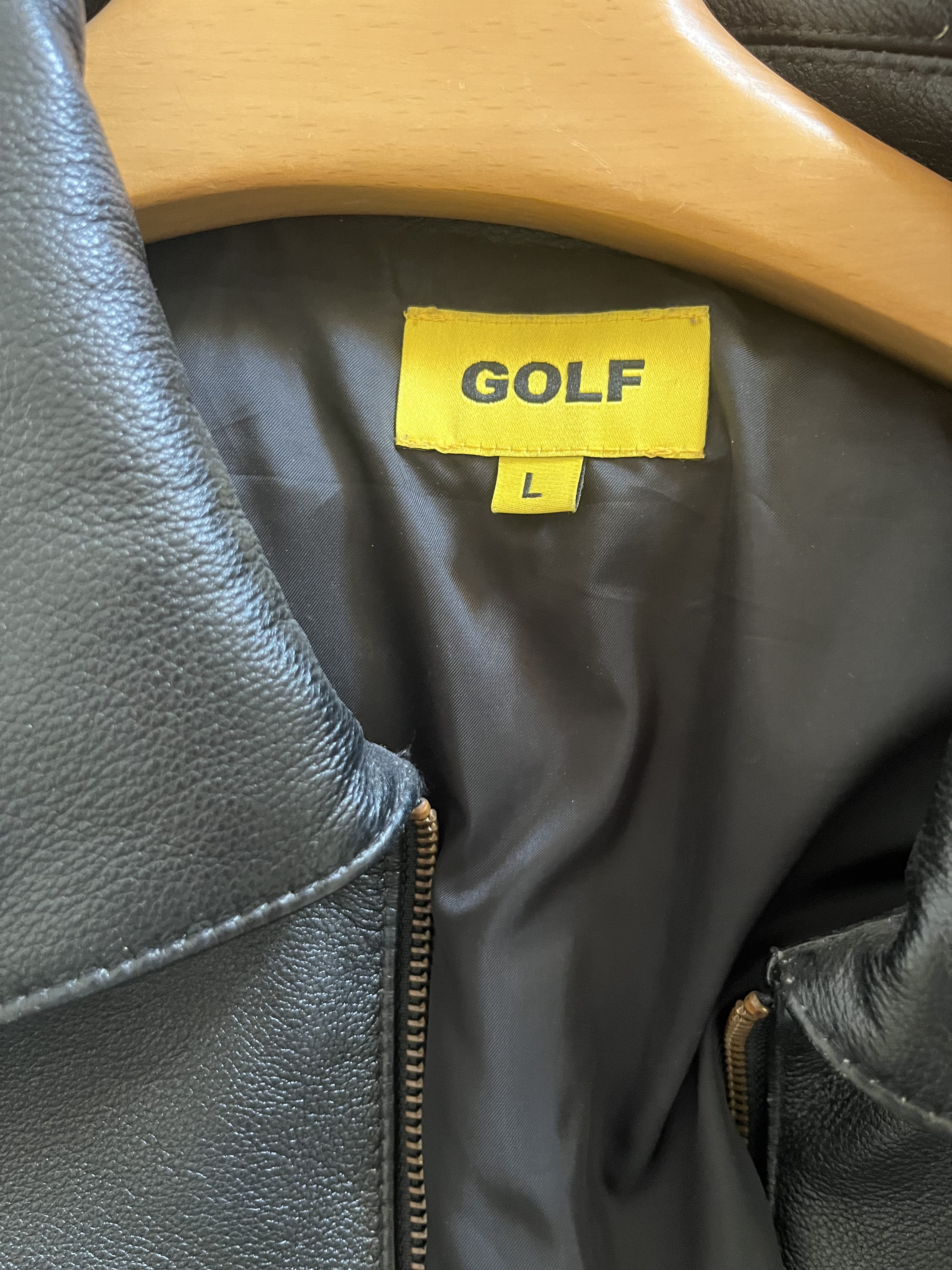 Golf Wang GOLF WANG Leather Bomber Jacket - Mint Size US L / EU 52-54 / 3 - 4 Thumbnail