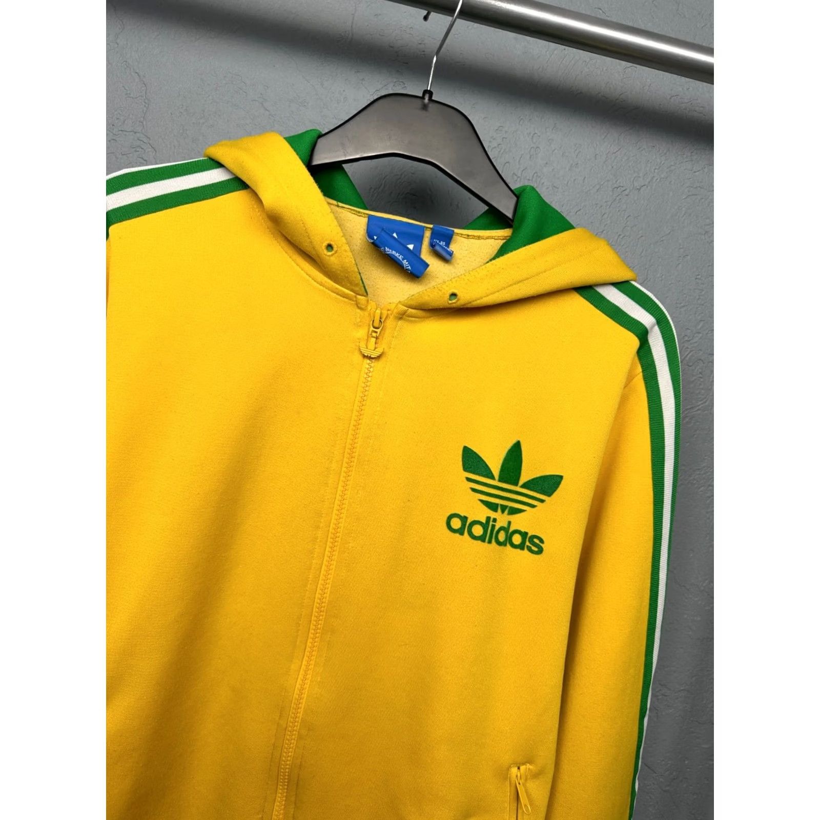 Adidas Adidas Originals Firebird Vintage Mens Track Jacket M Yellow Size US M / EU 48-50 / 2 - 2 Thumbnail