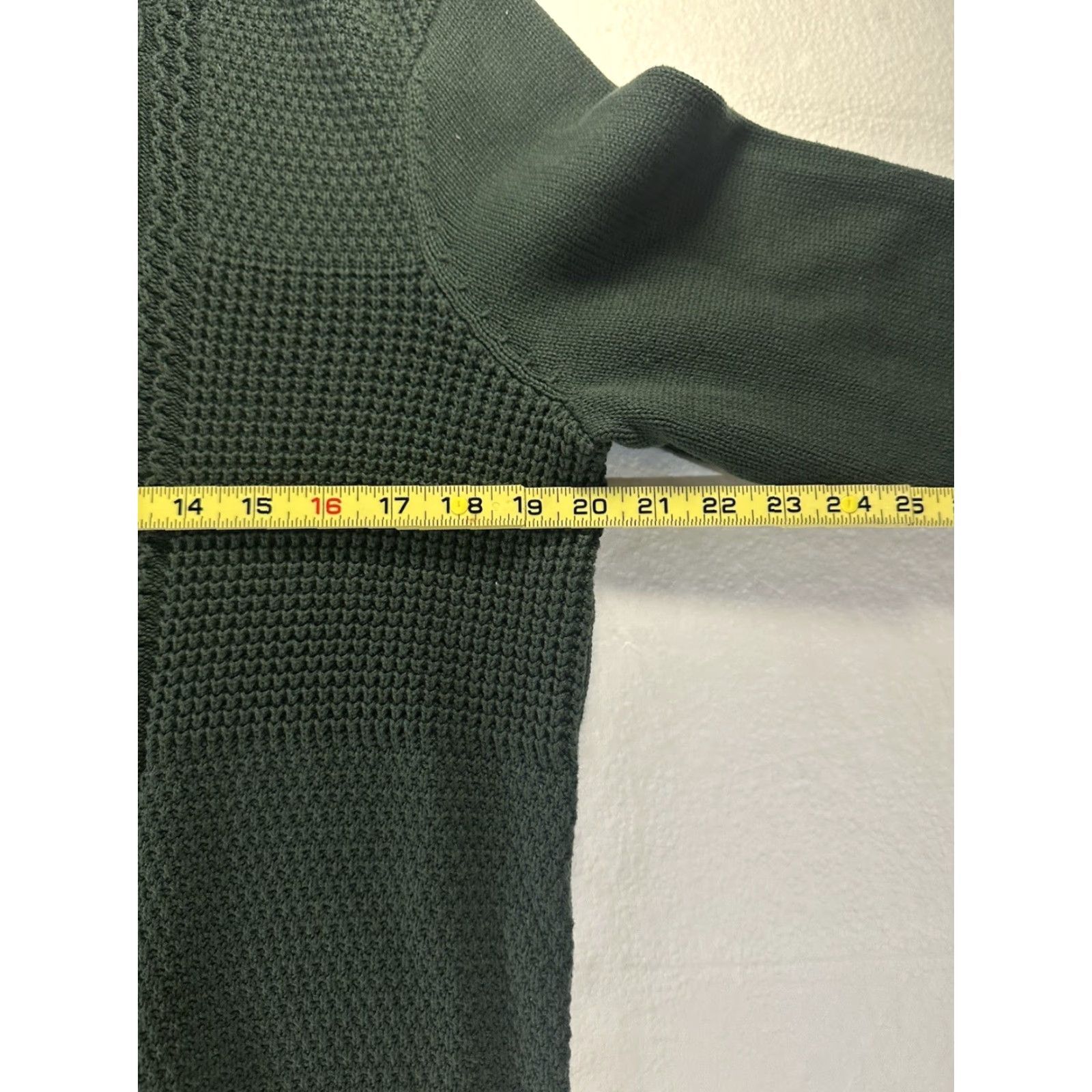 Ben Sherman Ben Sherman Sweater Men Medium Green Cable-Knit Long Sleeve Sweatshirt Pullover Size US M / EU 48-50 / 2 - 6 Thumbnail