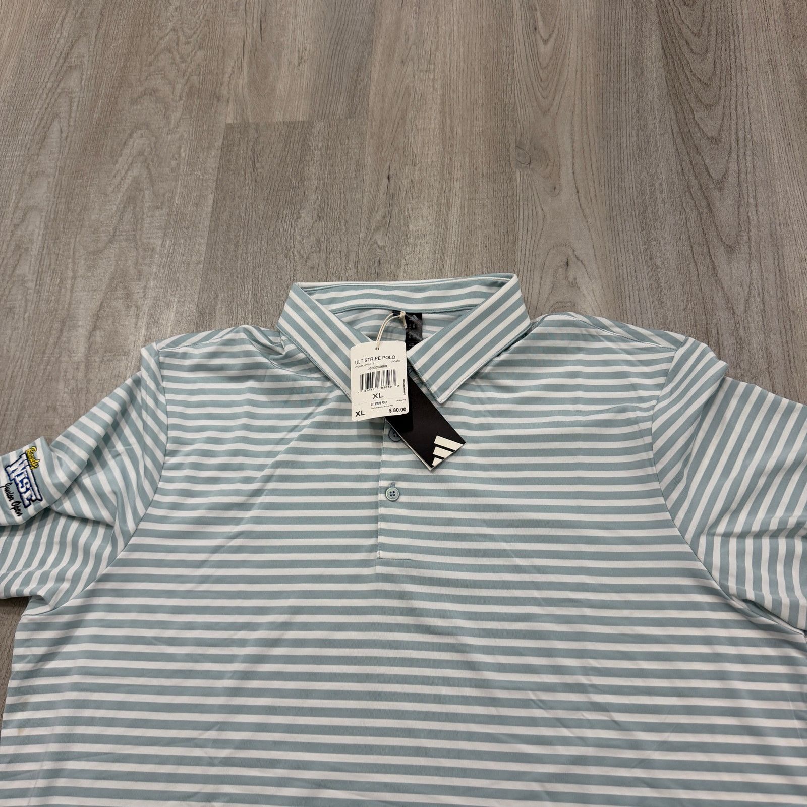 Adidas Adidas Ultimate365 Striped Polo Shirt Men's Extra Large NEW Size US XL / EU 56 / 4 - 2 Thumbnail