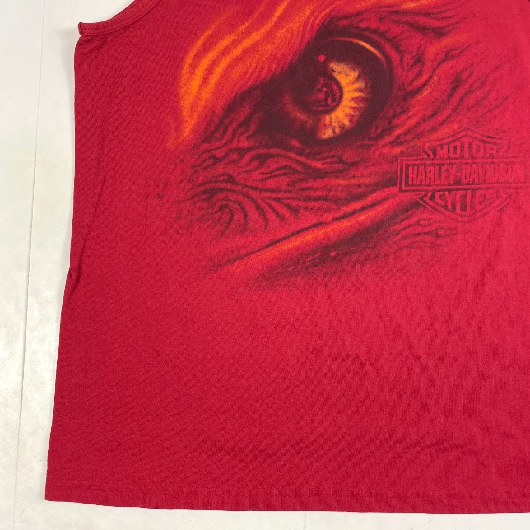 Harley Davidson Harley-Davidson Shirt Mens Large Red Eagle Sleeveless Tank Biker USA Vintage Size US L / EU 52-54 / 3 - 5 Thumbnail