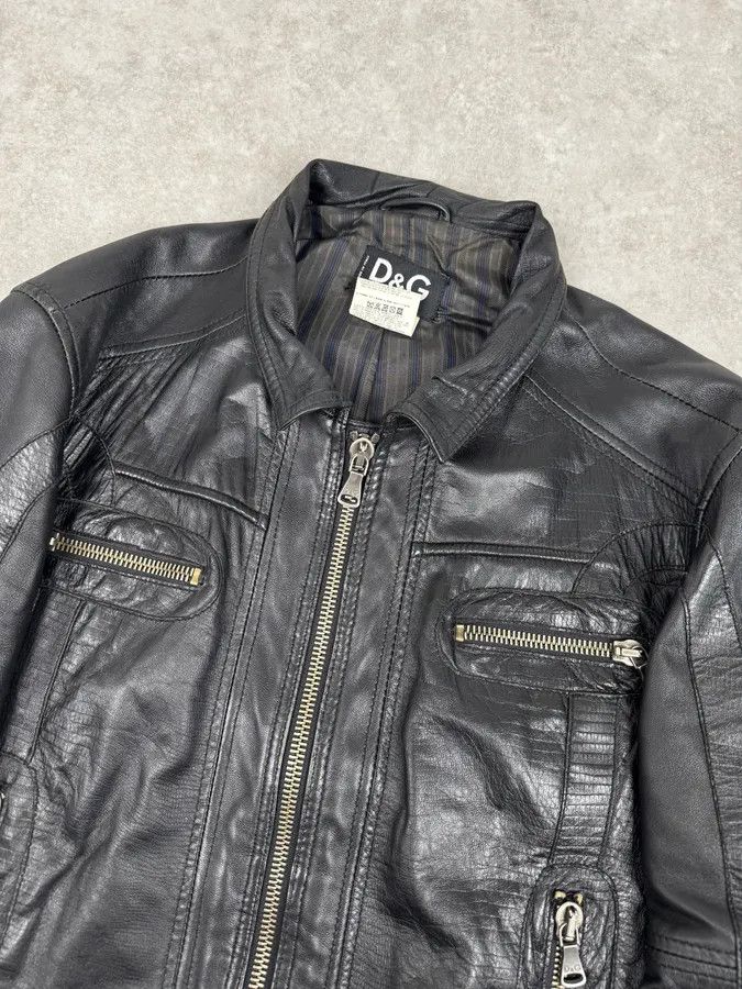 Dolce & Gabbana SS2005 Dolce & Gabbana Black Technical Leather Jacket Size US M / EU 48-50 / 2 - 5 Thumbnail