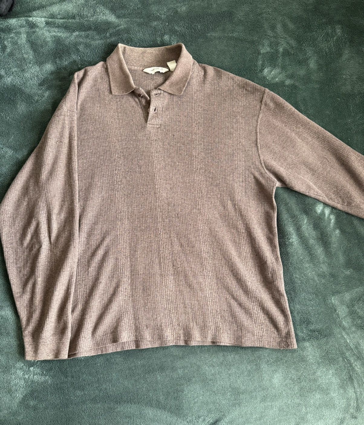 Knightsbridge Long Sleeve Polo (Brown) Size US XL / EU 56 / 4 - 1 Thumbnail