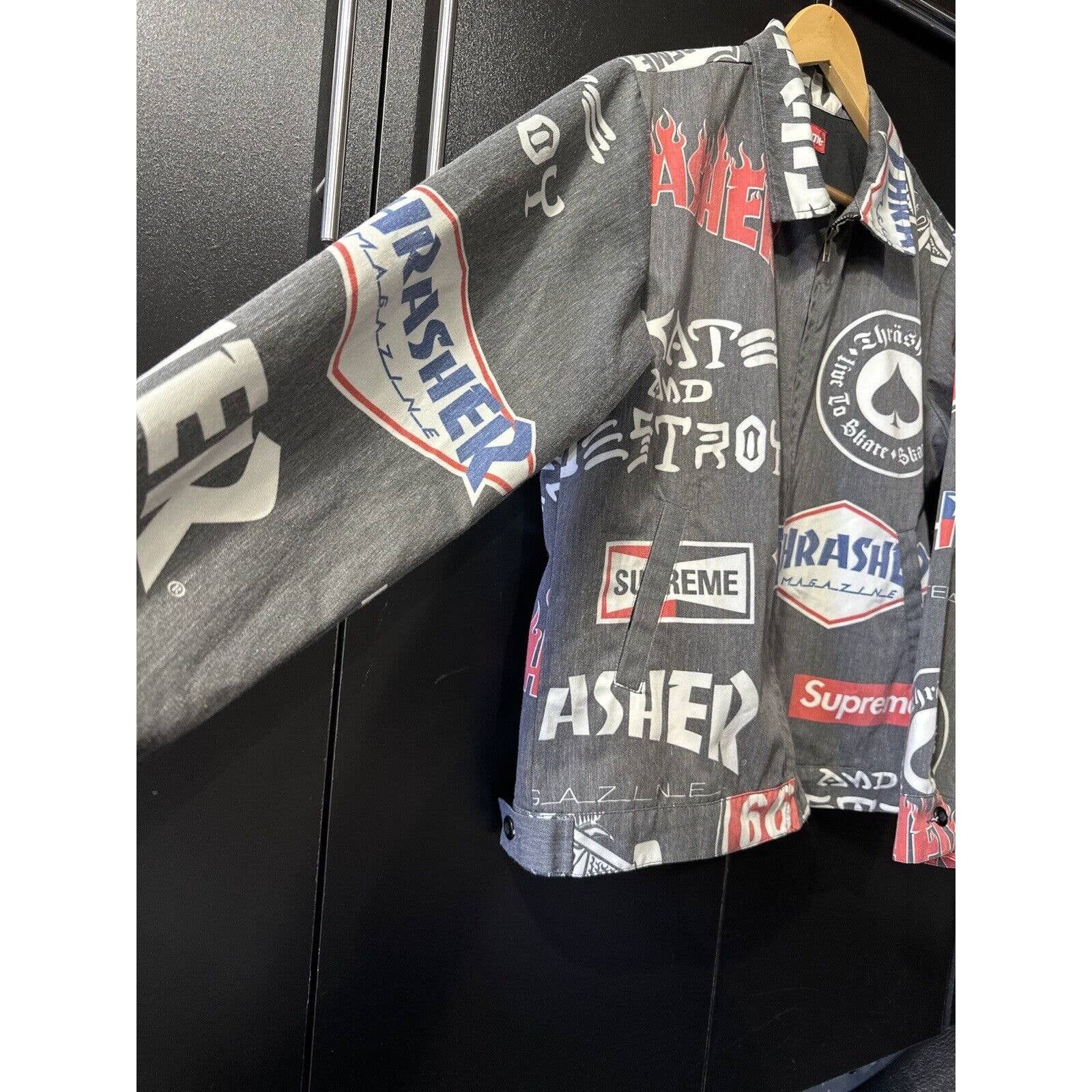 Supreme Thrasher Worker jacket Medium Grey Light Jackets