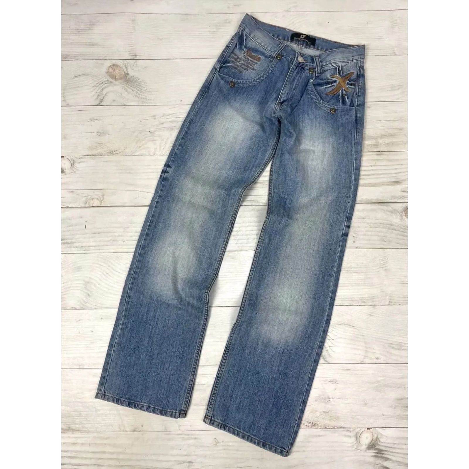 Dsquared2 Dsquared2 Jeans Baggy Logo Blue Size 29x34 90s Mens Size US 29 - 2 Thumbnail