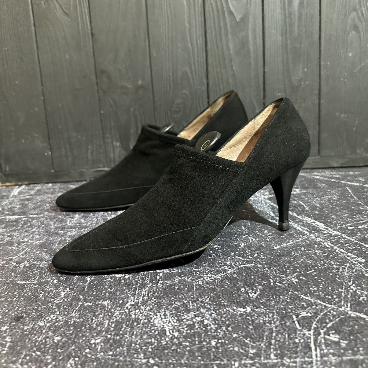 Gucci GUCCI - Women’s Black Suede Heels pumps Size 35C Size US 5 / IT 35 - 5 Thumbnail