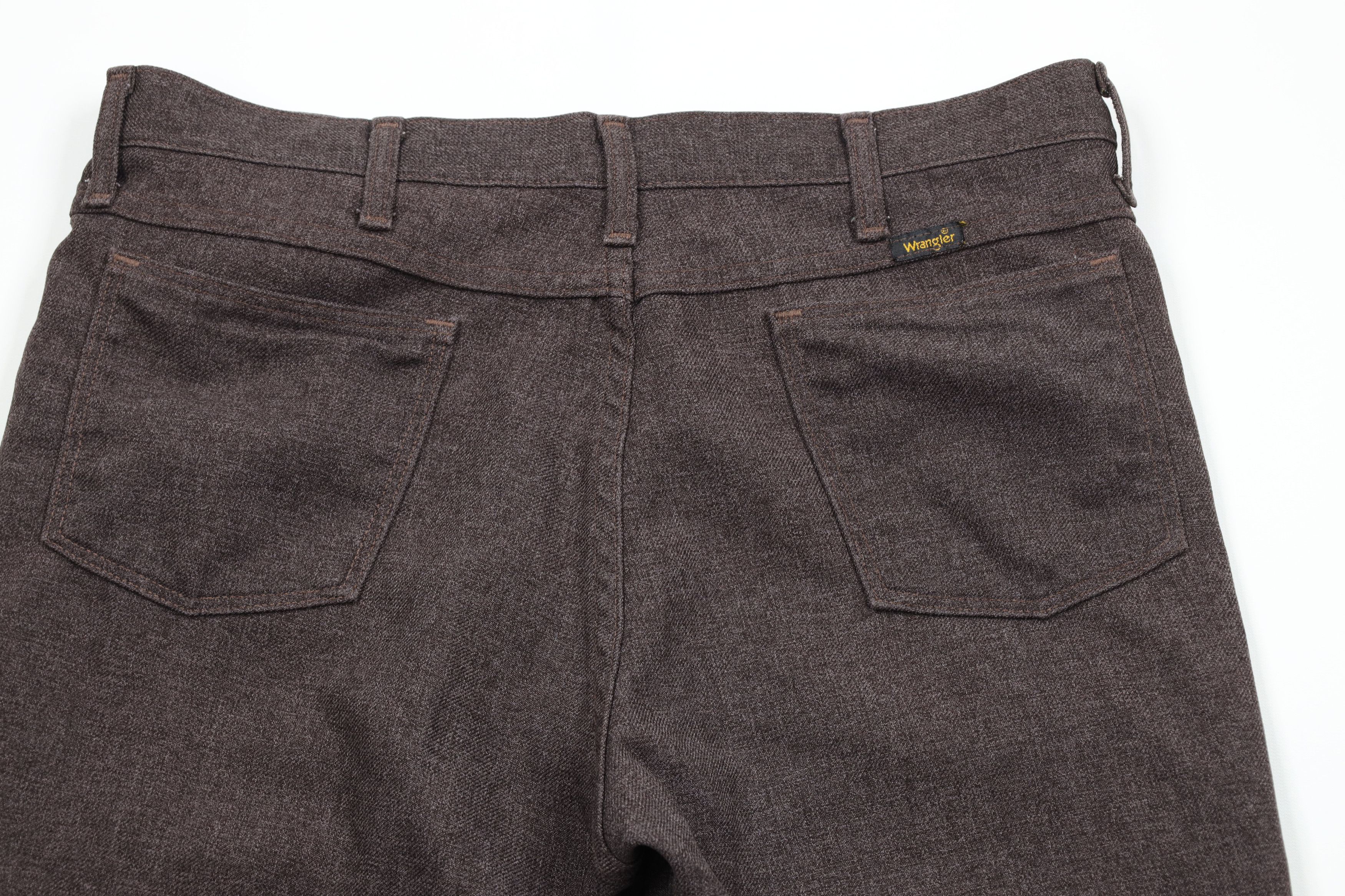 Vintage × Wrangler Vinage 70s Wrangler Flared Wide Leg Chino Pants Purple USA Size US 34 / EU 50 - 9 Thumbnail