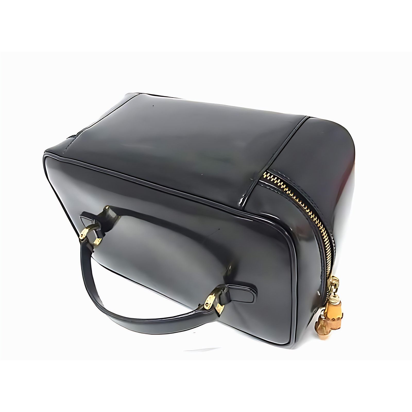 Gucci GUCCI Bamboo Vanity Pouch Patent Leather Black 032 1956 0150 Size ONE SIZE - 3 Thumbnail