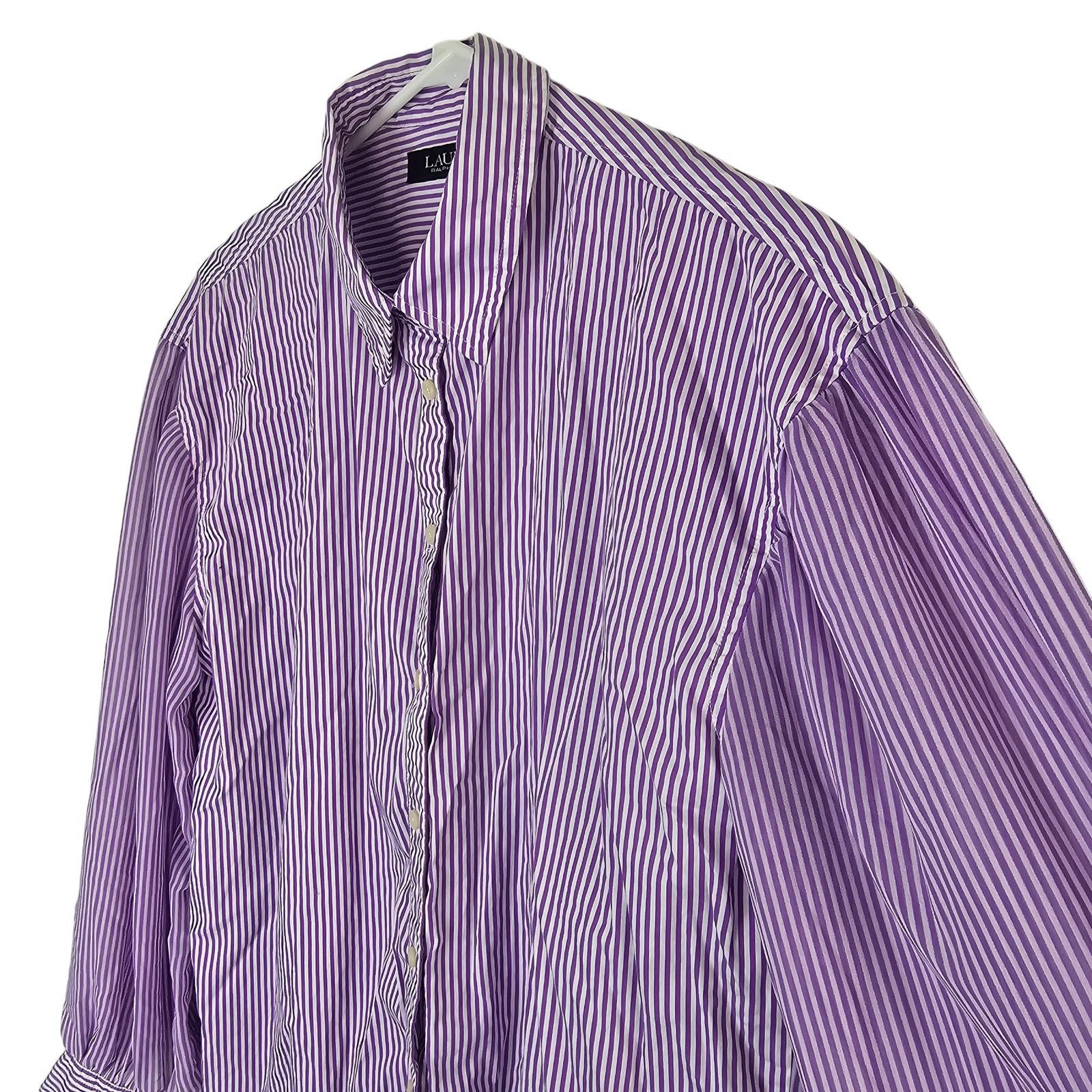 Lauren Ralph Lauren Lauren Ralph Lauren Womens Striped Top Size M Classic Career Size M / US 6-8 / IT 42-44 - 5 Thumbnail