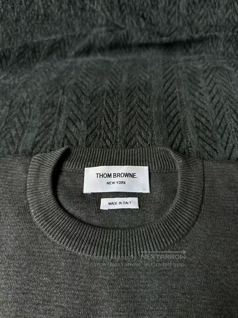 Thom Browne Thom Browne Gray Sleeve Logo Sweater Size US XS / EU 42 / 0 - 3 Thumbnail