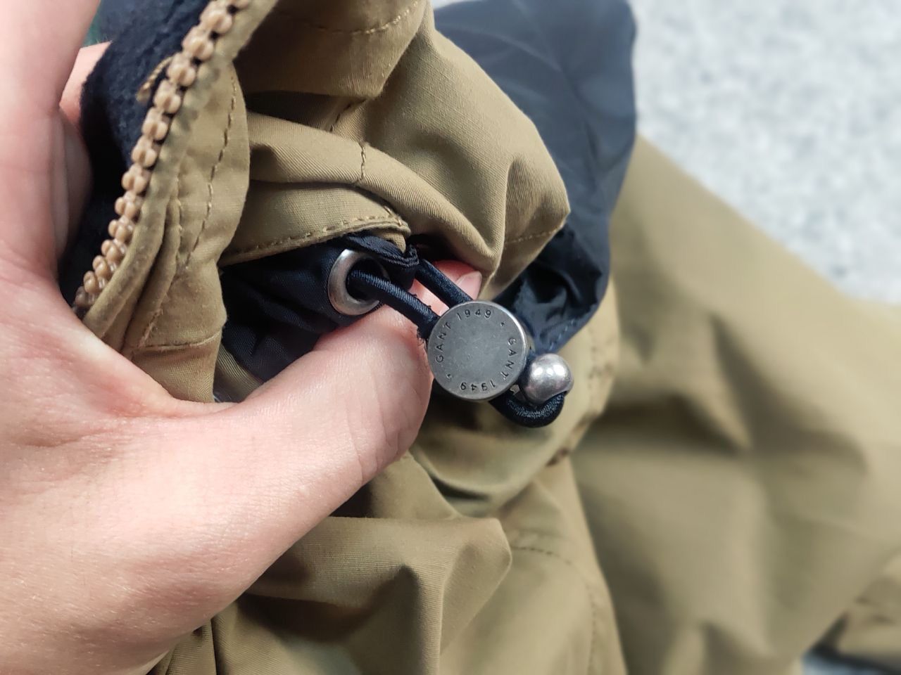 Gant Gant the length Dark Khaki Hooded Fleece-insulated Jacket Size US L / EU 52-54 / 3 - 16 Thumbnail