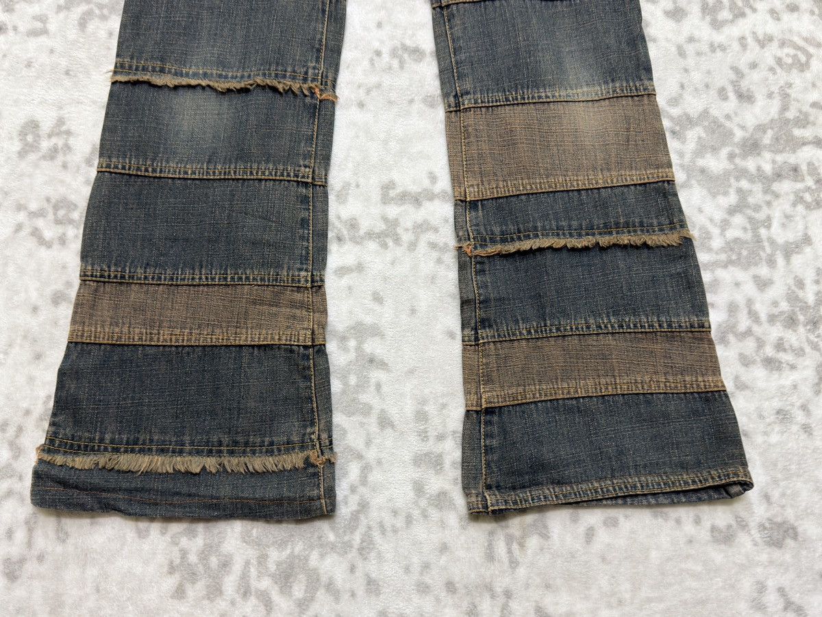 Hysteric Glamour Hagi Patchwork Flared Y2K Grunge Denim Size US 30 / EU 46 - 7 Thumbnail