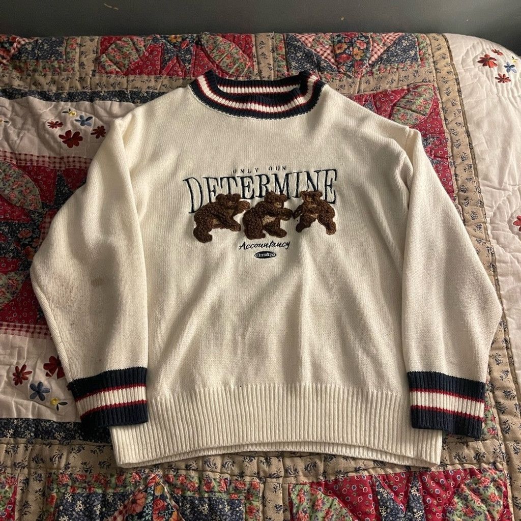 Other Aelfric Eden Cream Sweater with Bear Design size M Size US M / EU 48-50 / 2 - 1 Thumbnail