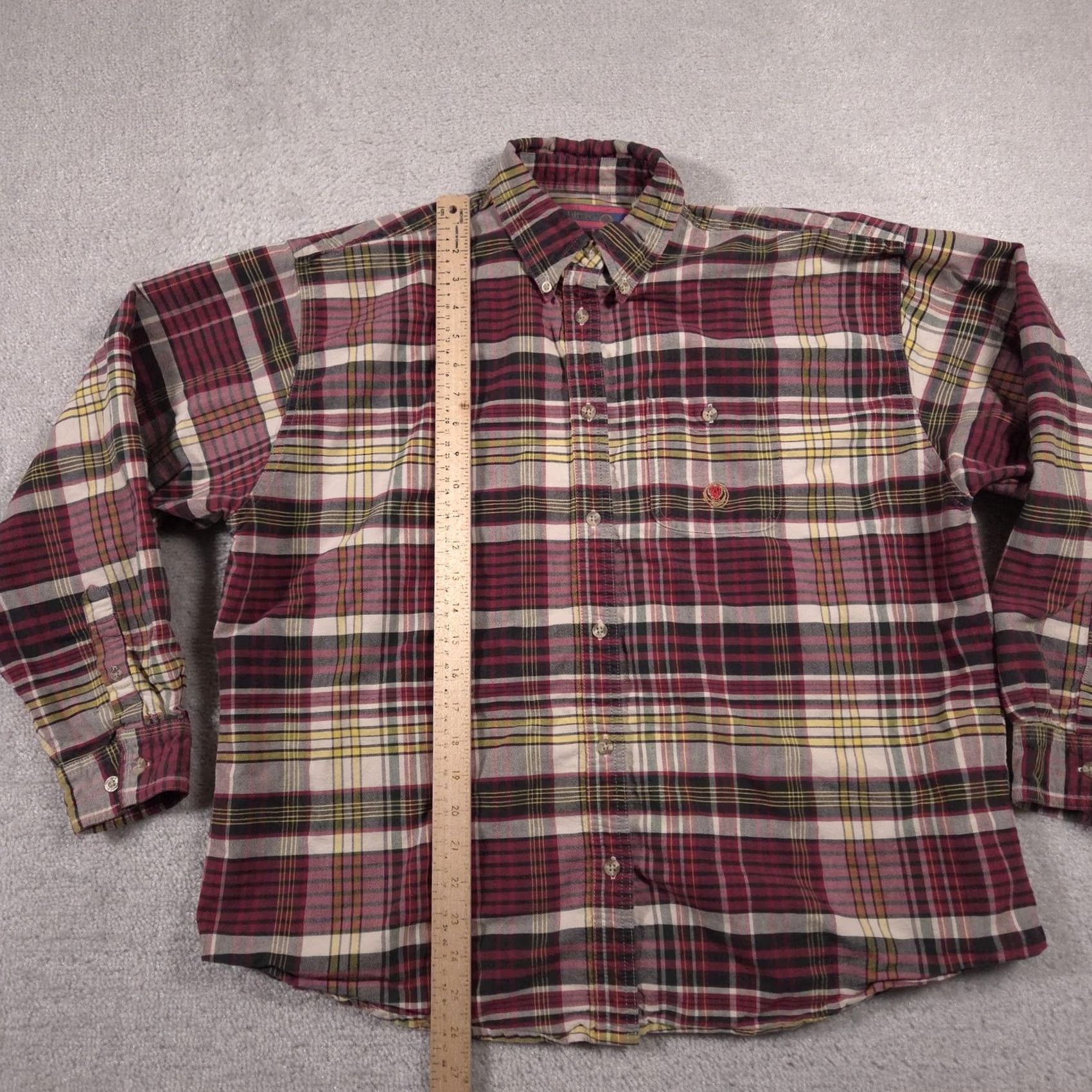 Wrangler Wrangler Shirt Mens XL Red Plaid Button-Up Long Sleeve Flannel Casual Size US XL / EU 56 / 4 - 7 Thumbnail