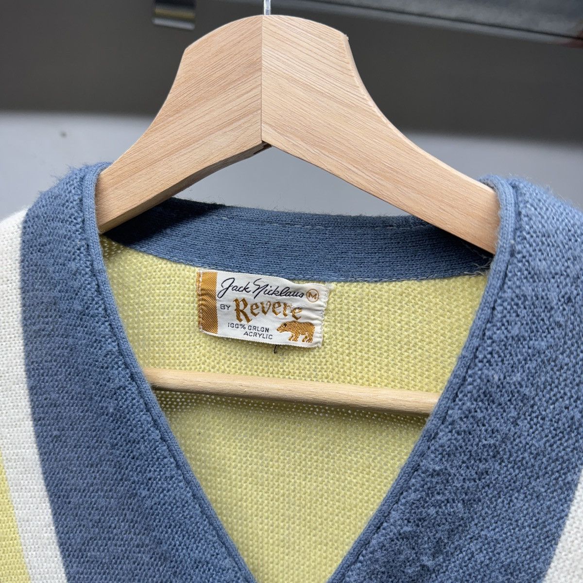 Vintage 70s Faded Vertical Striped Cardigan Sweater ERD Grunge Size US M / EU 48-50 / 2 - 6 Thumbnail