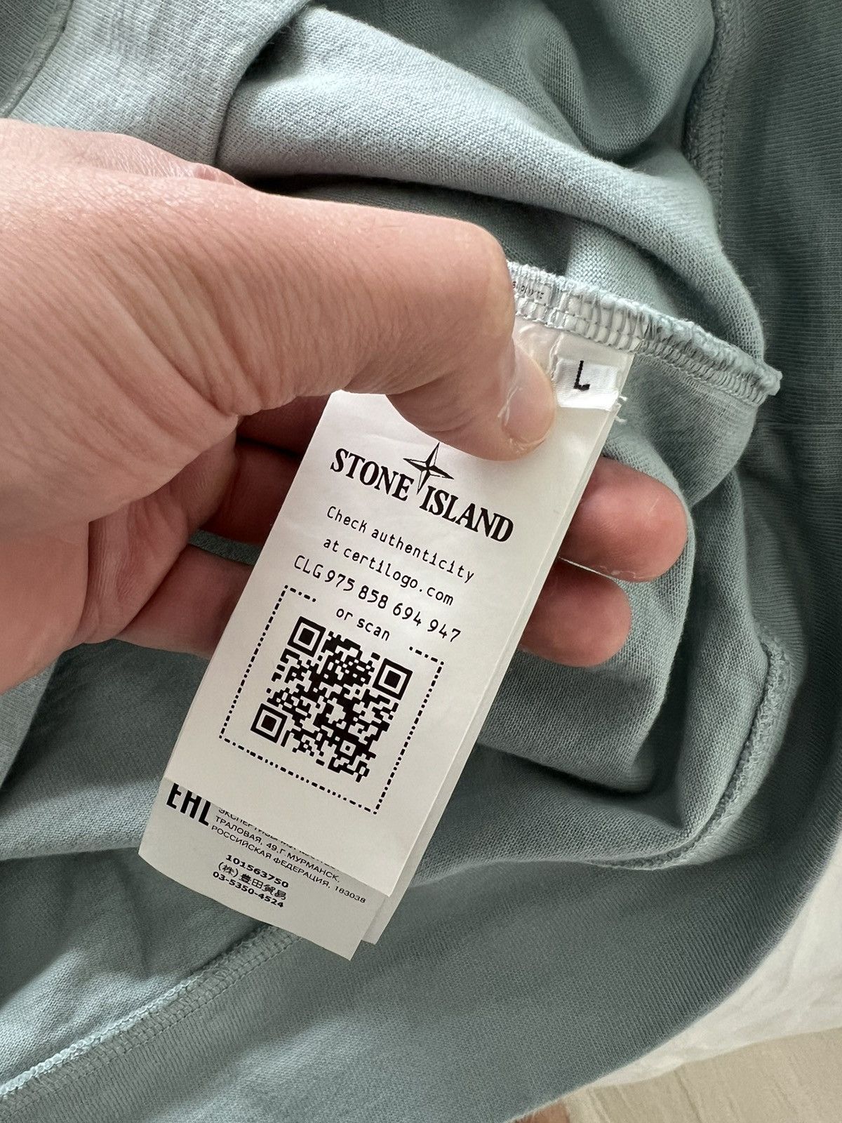 image of Stone Island Crew Neck in Blue, Men's (Size Large)