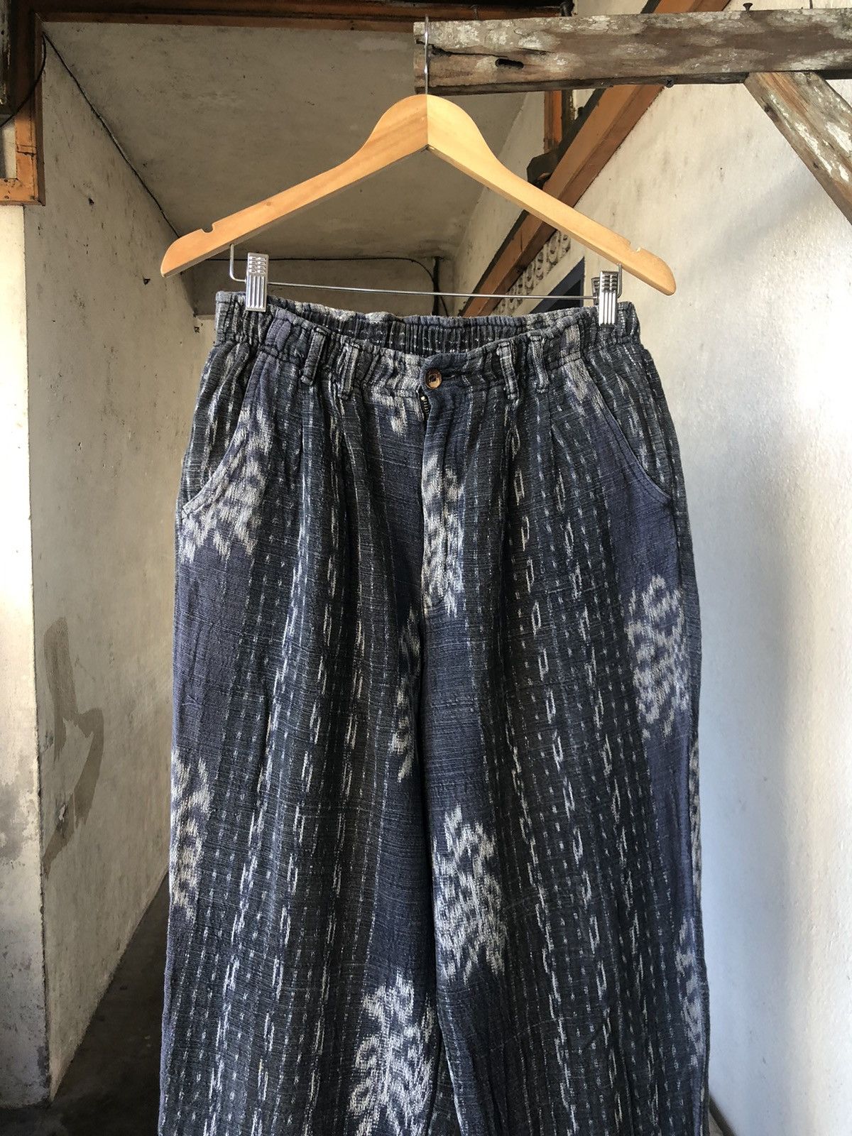 Vintage Vintage Milieu Au Pli Knit Gaudy Pants Like Kapital Size US 32 / EU 48 - 3 Thumbnail